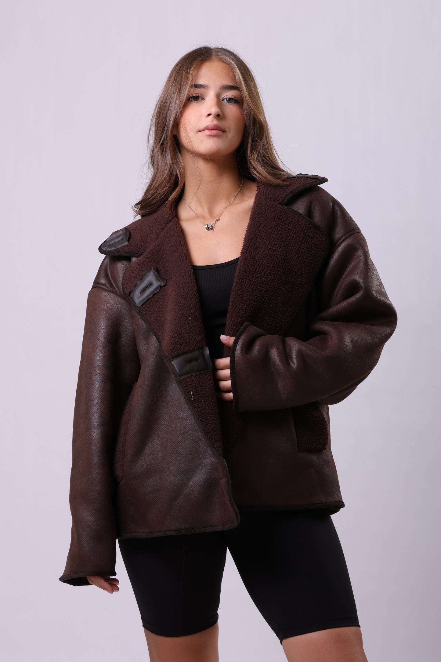 Oversized Fur Pocket Jacket