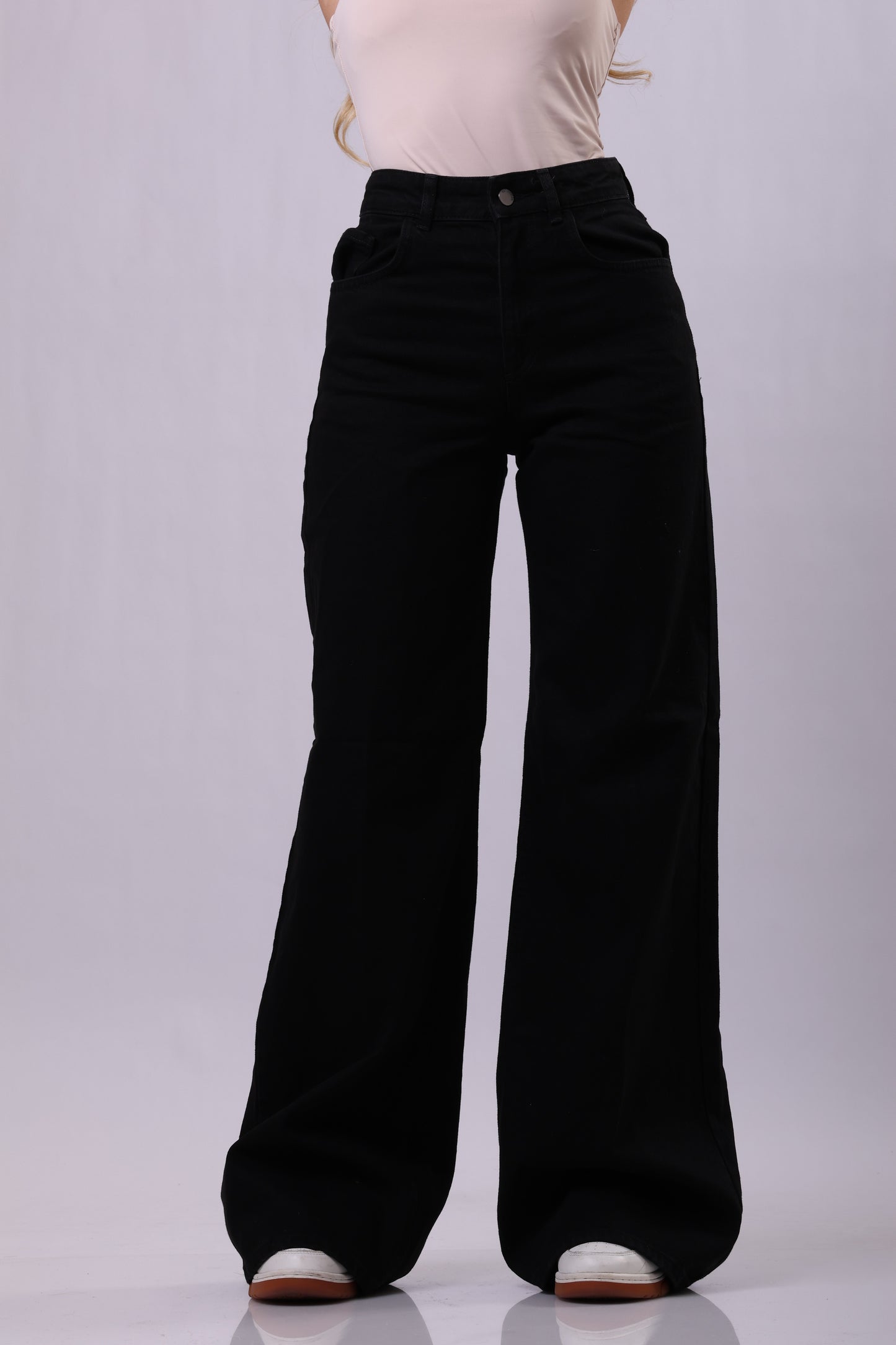Wide Leg Black Jeans
