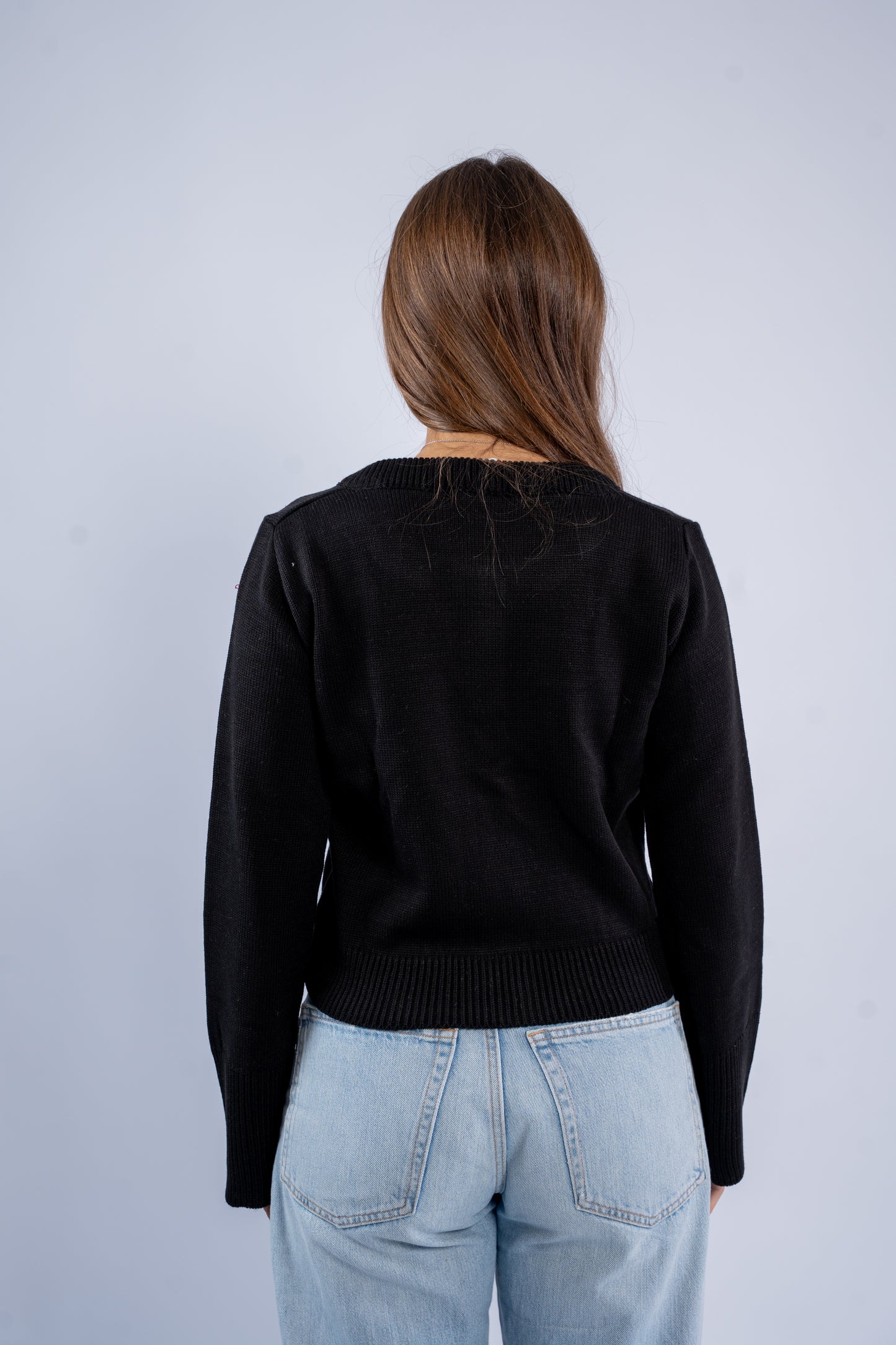 Fitted cardigan with buttons