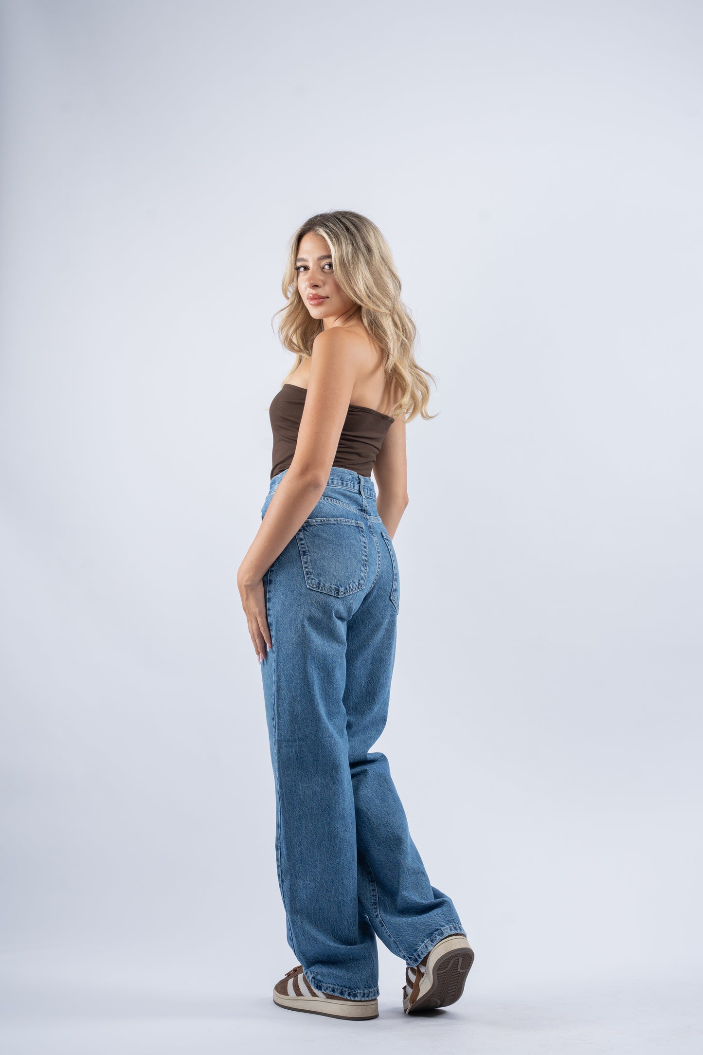 Classic wide leg jeans
