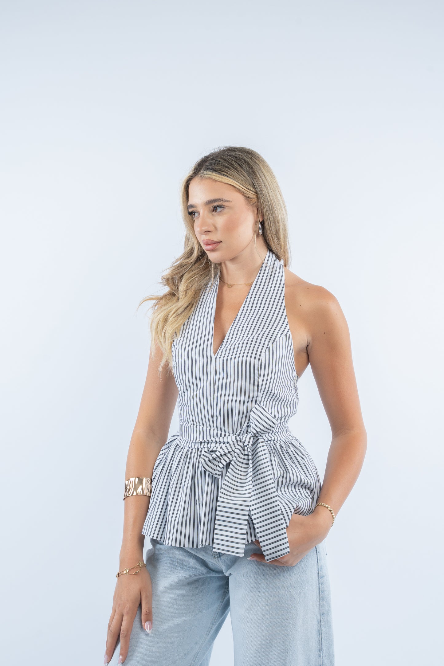 Pinstripe top