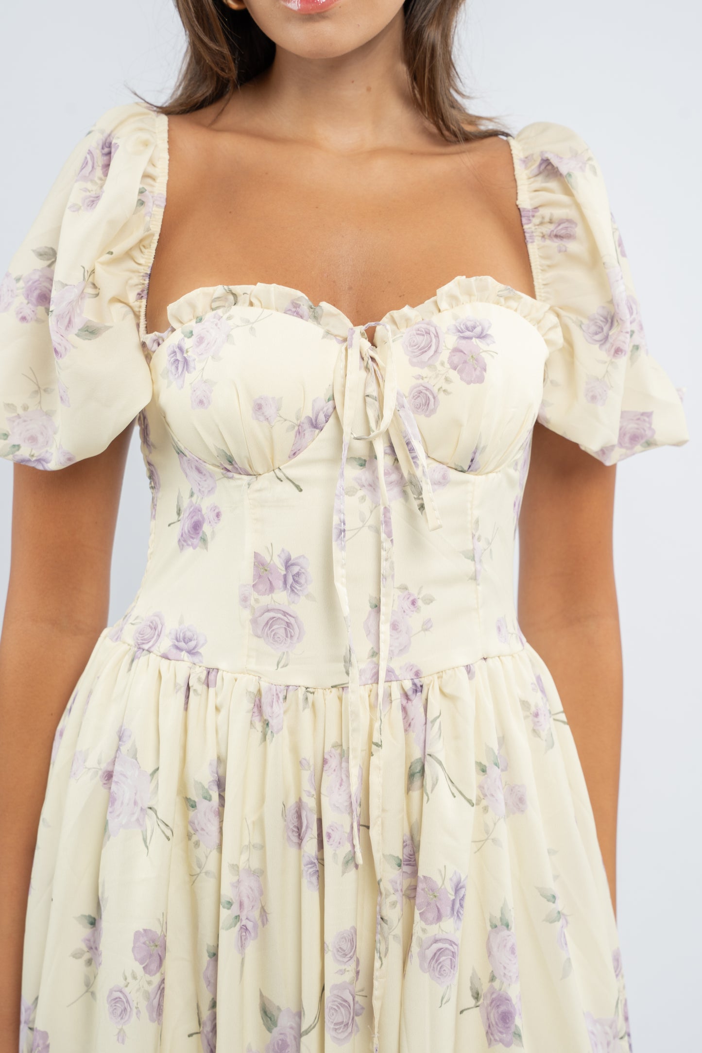 Golden petal dress