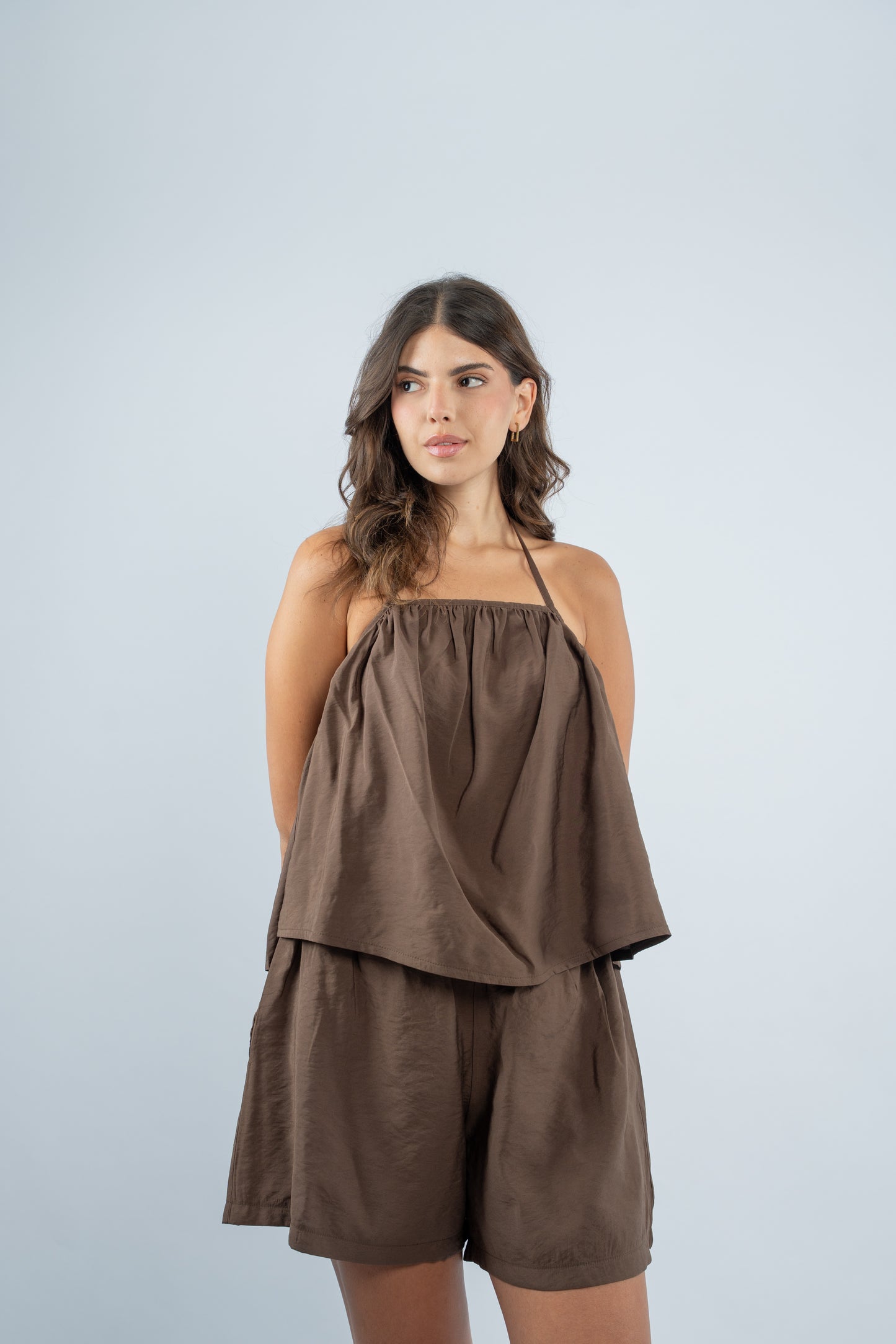 Short linen set