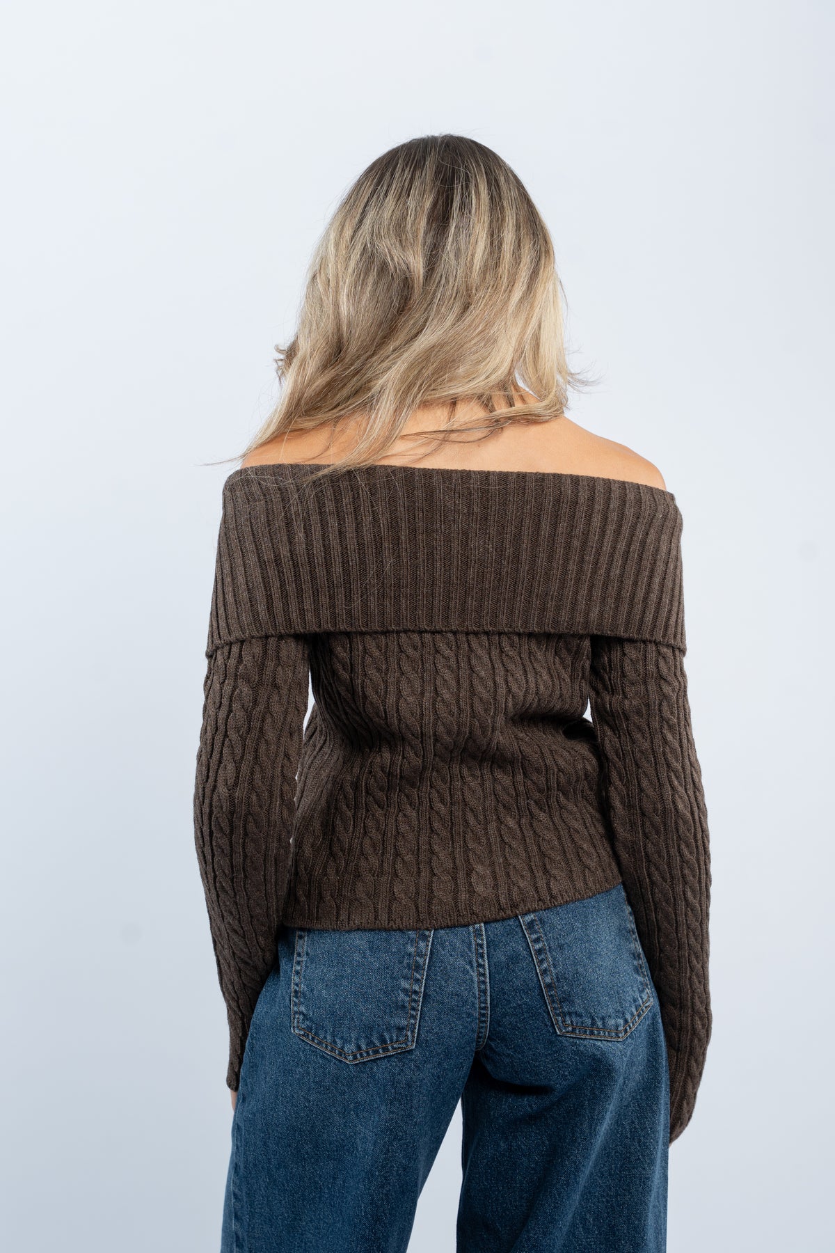 Braided knit jacket