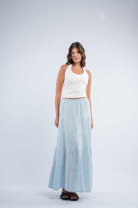 Maxi linen skirt