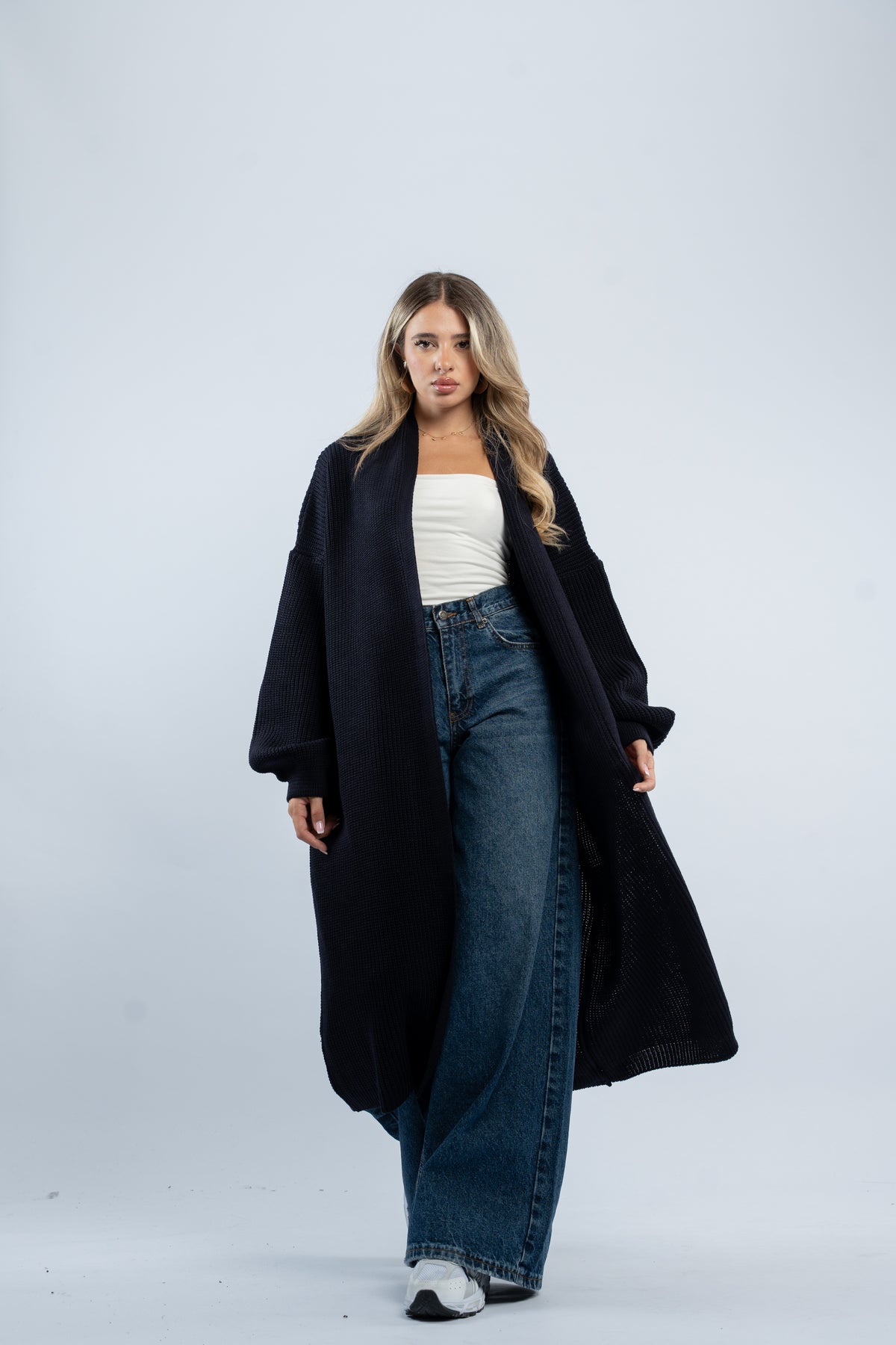 Maxi wool cardigan
