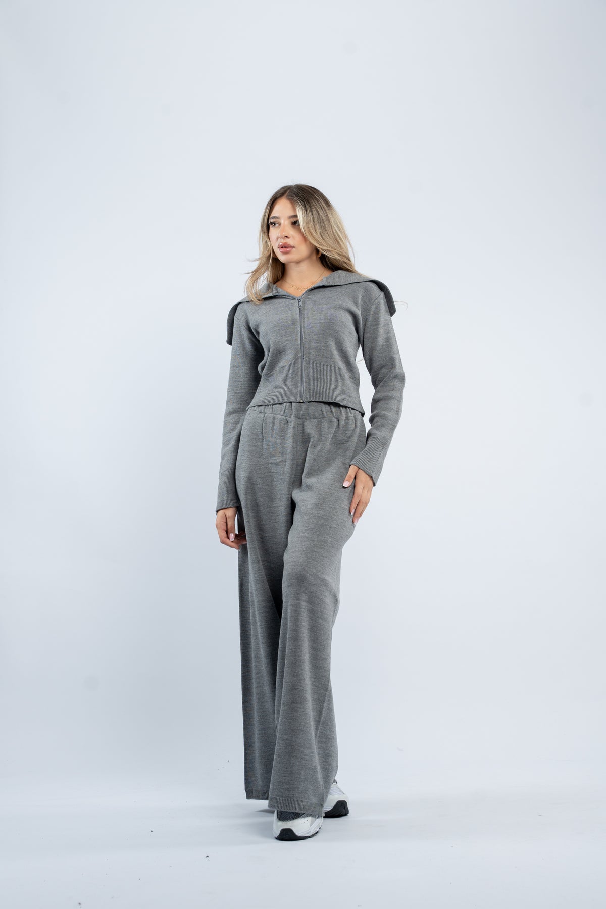 Zipper knit set