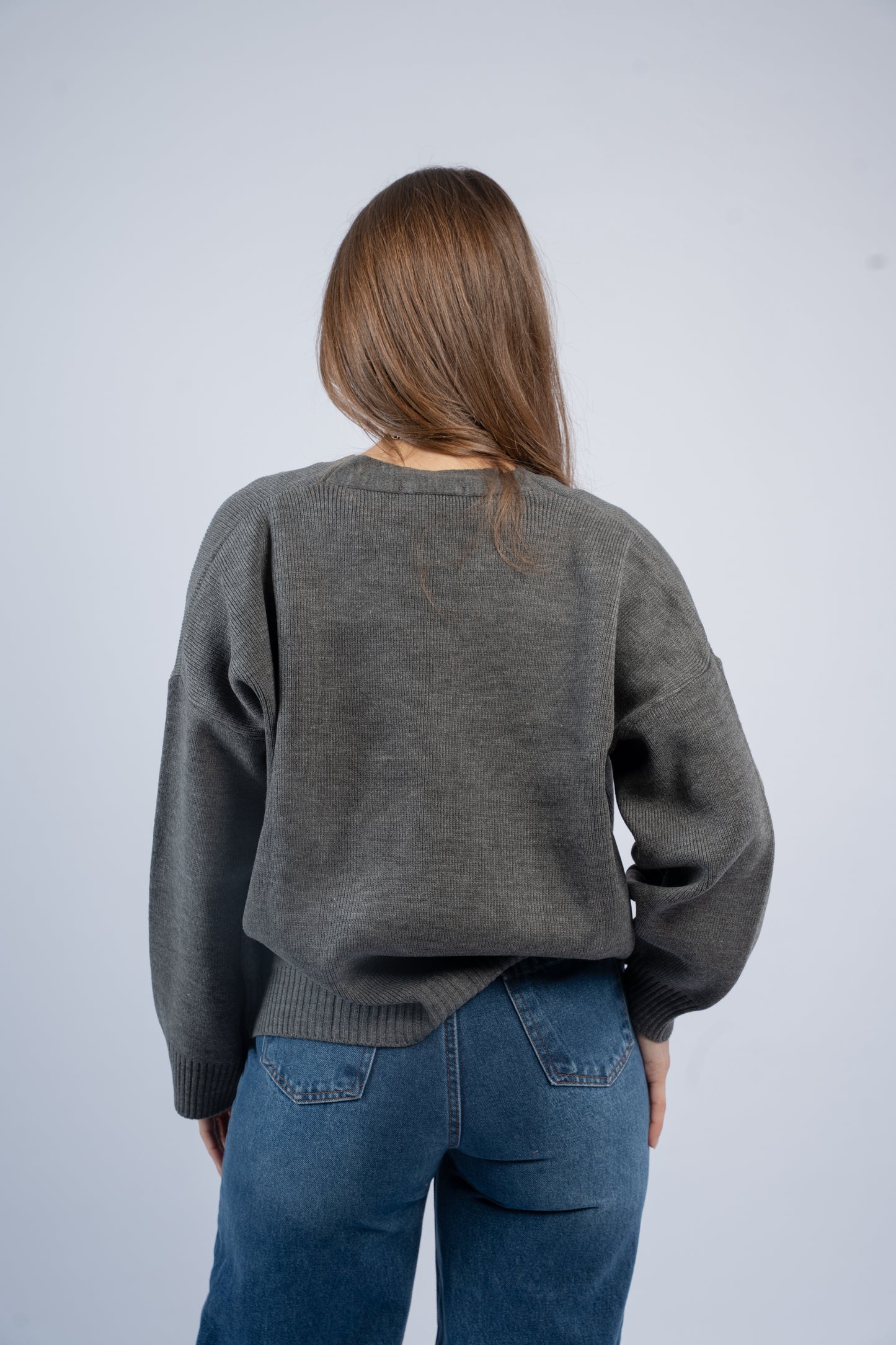 Oversized knit cardigan