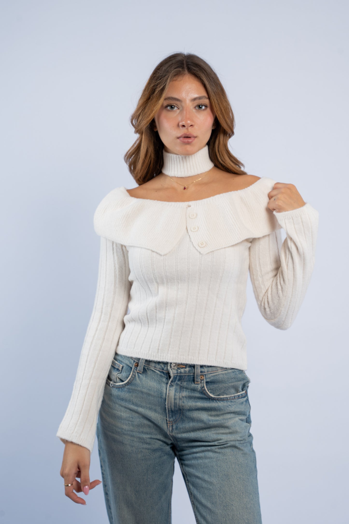 Coquette wool top