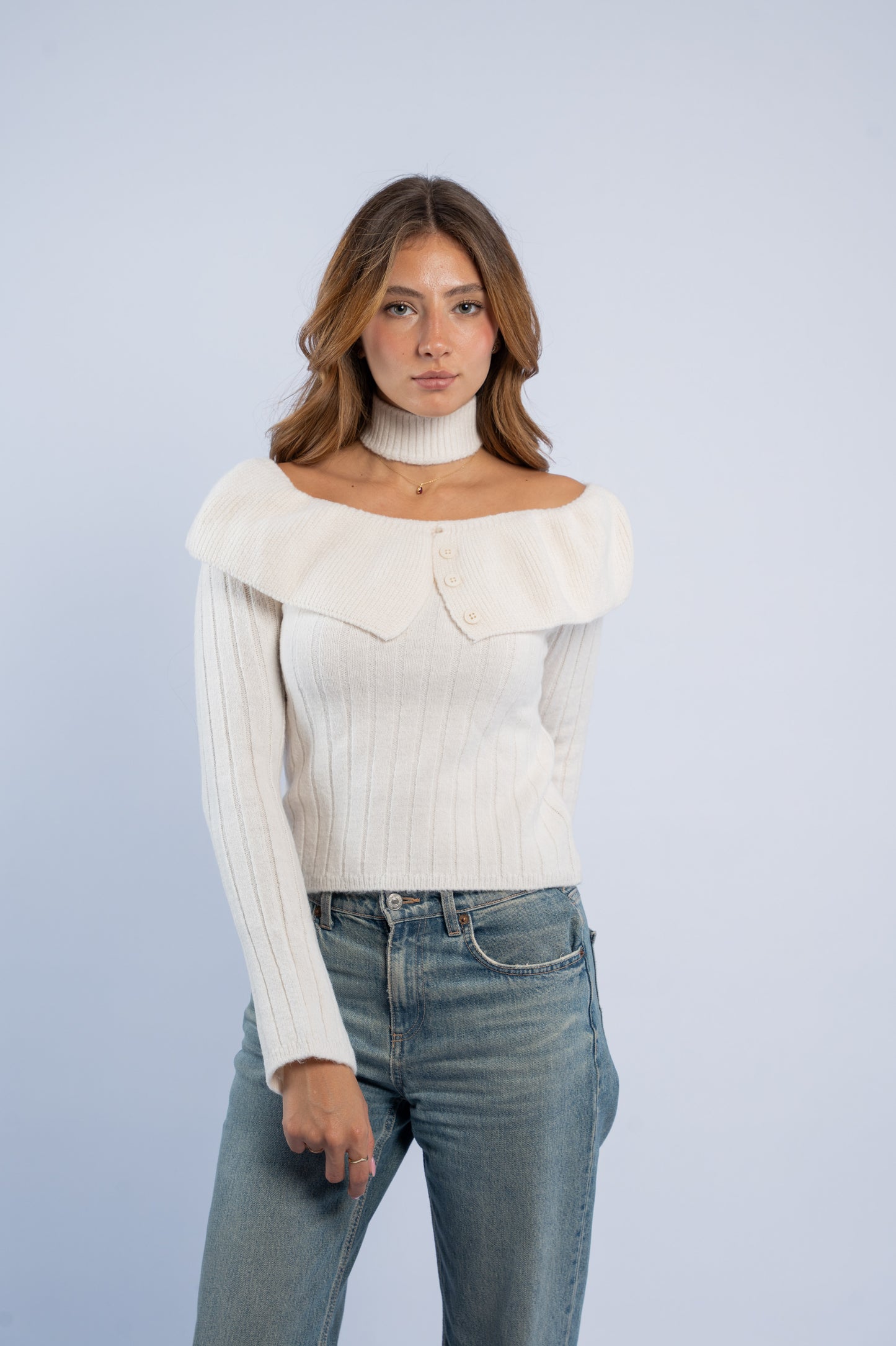 Coquette wool top
