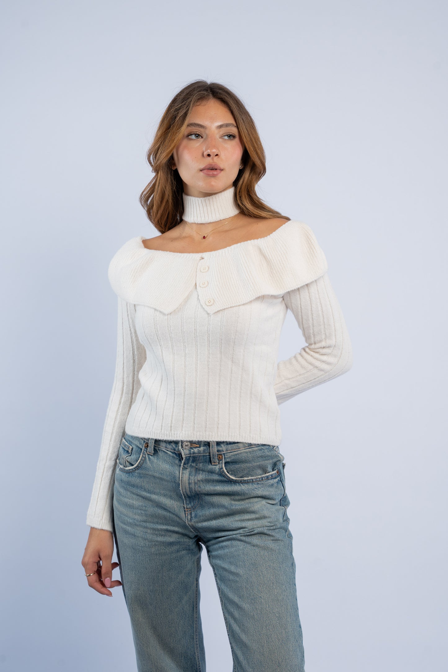 Coquette wool top
