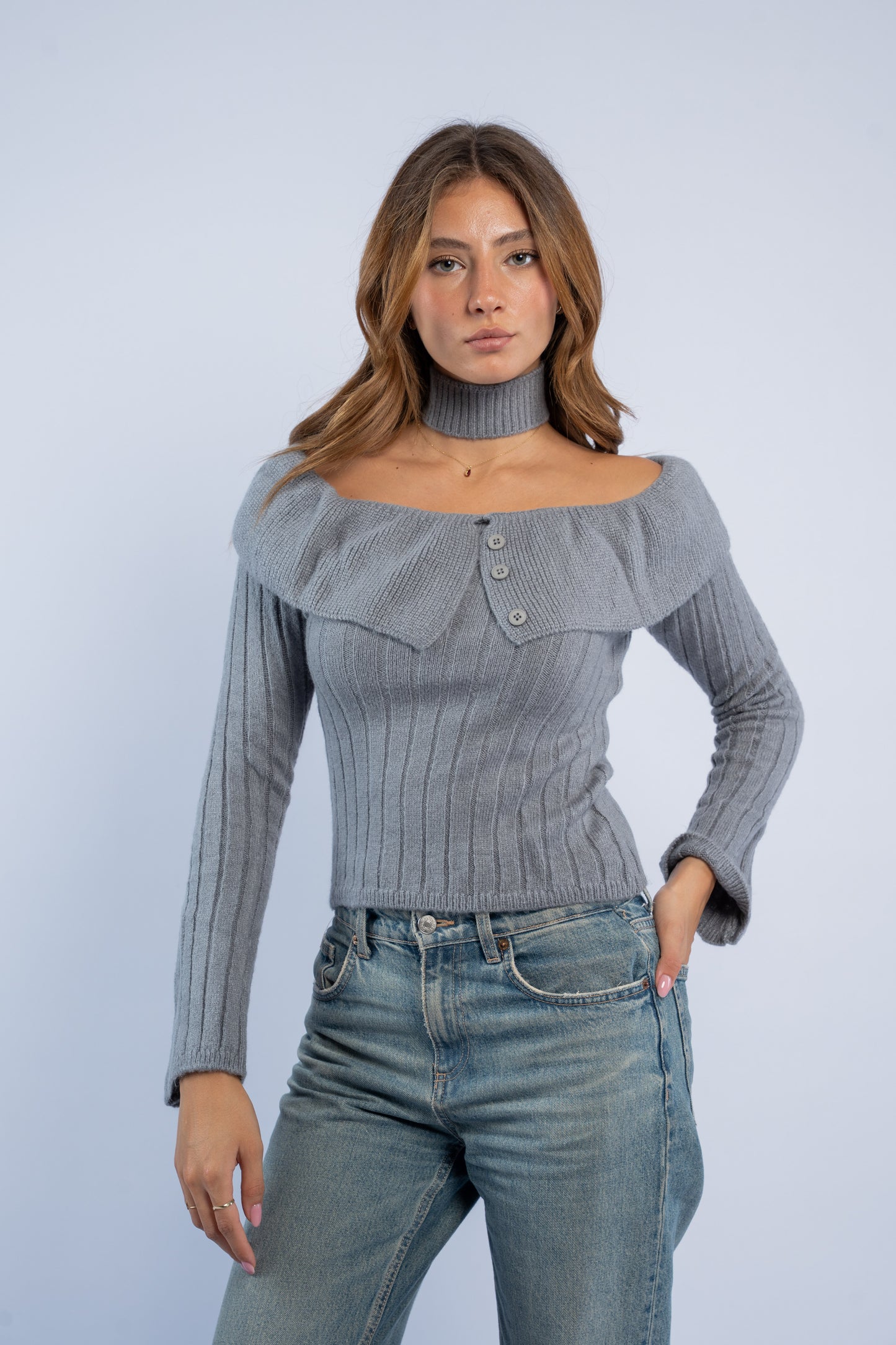 Coquette wool top