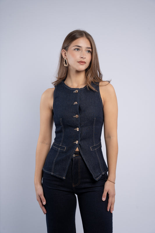 Denim vest