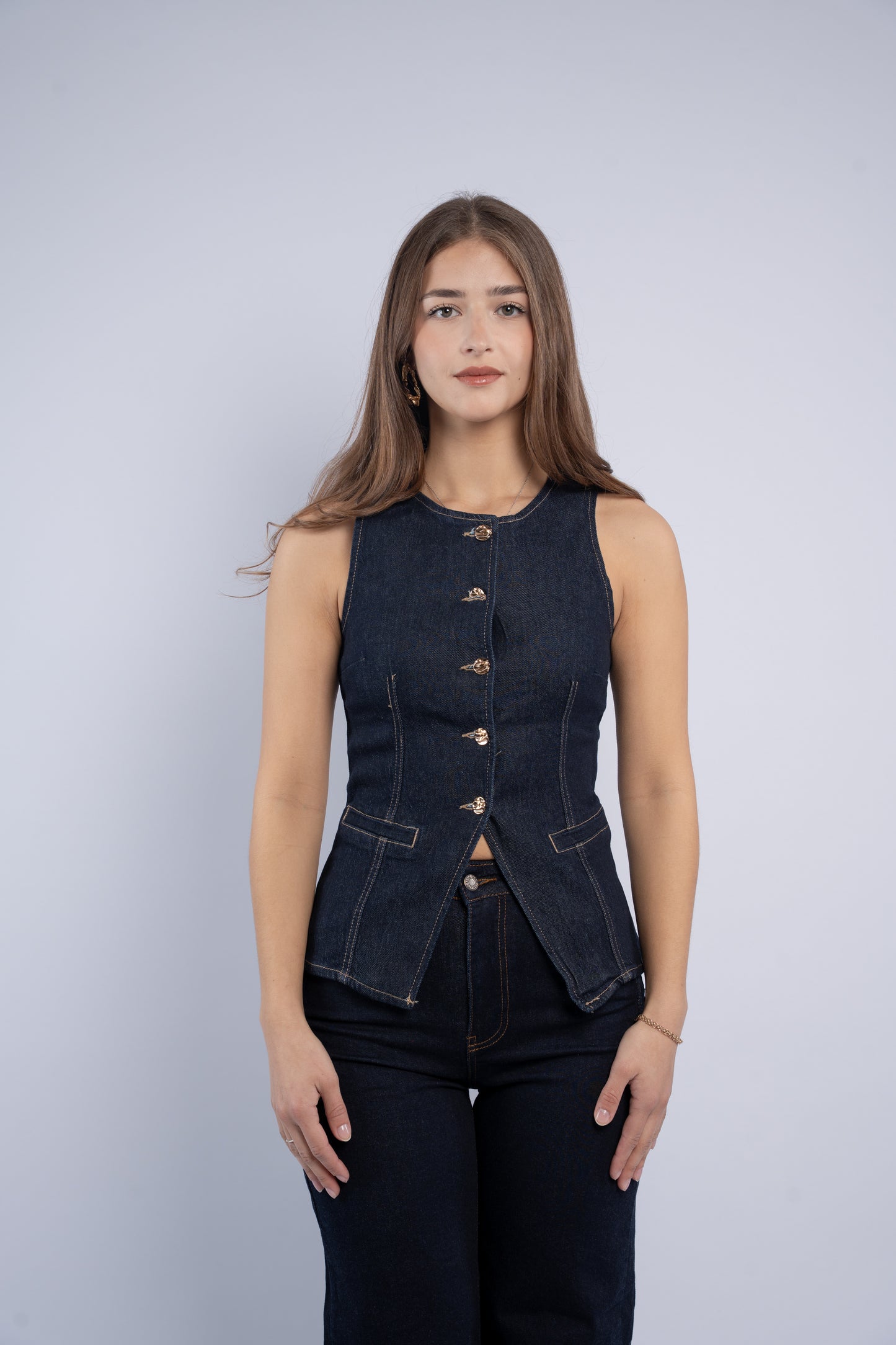 Denim vest