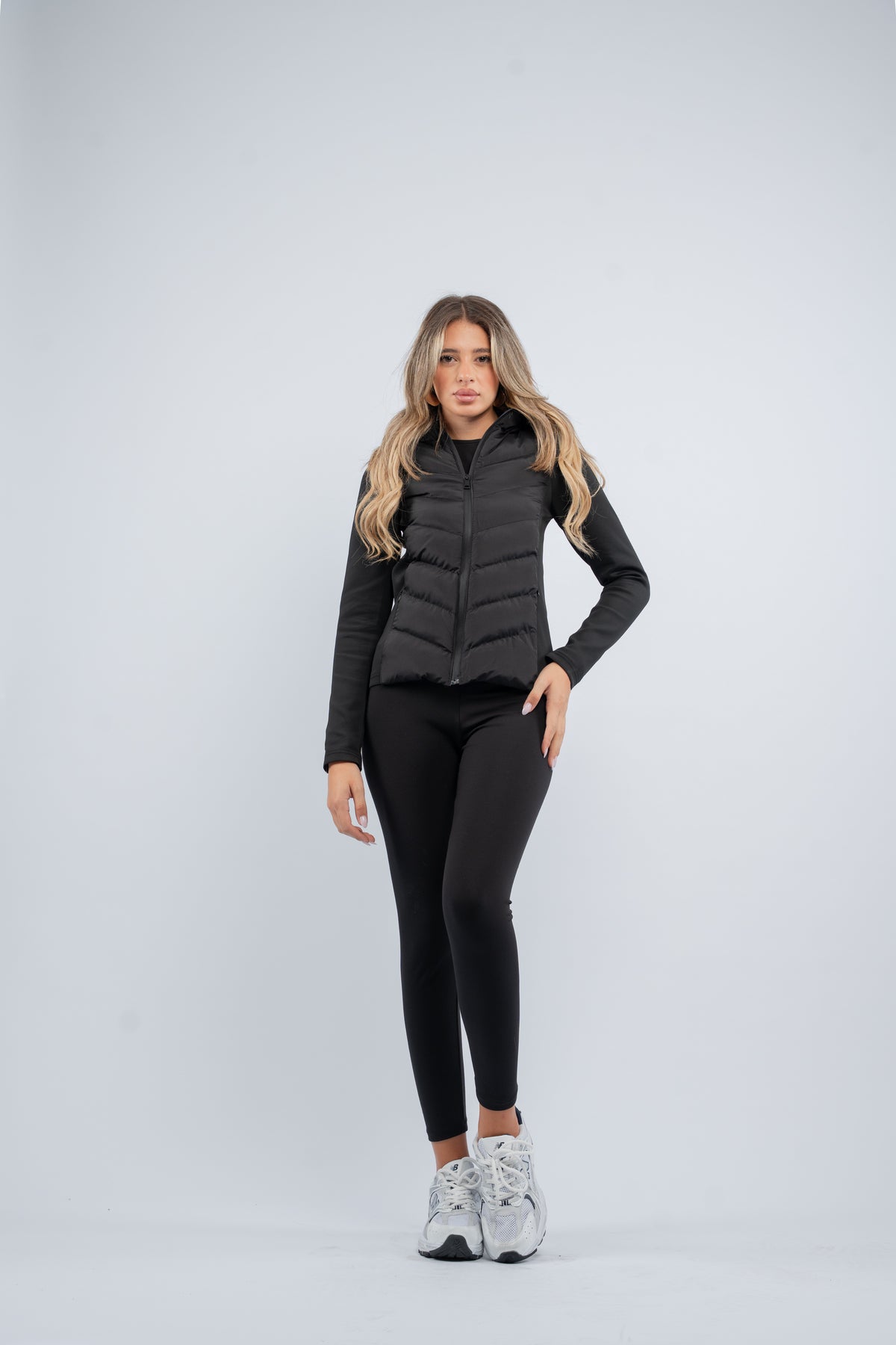 Hybrid zip jacket