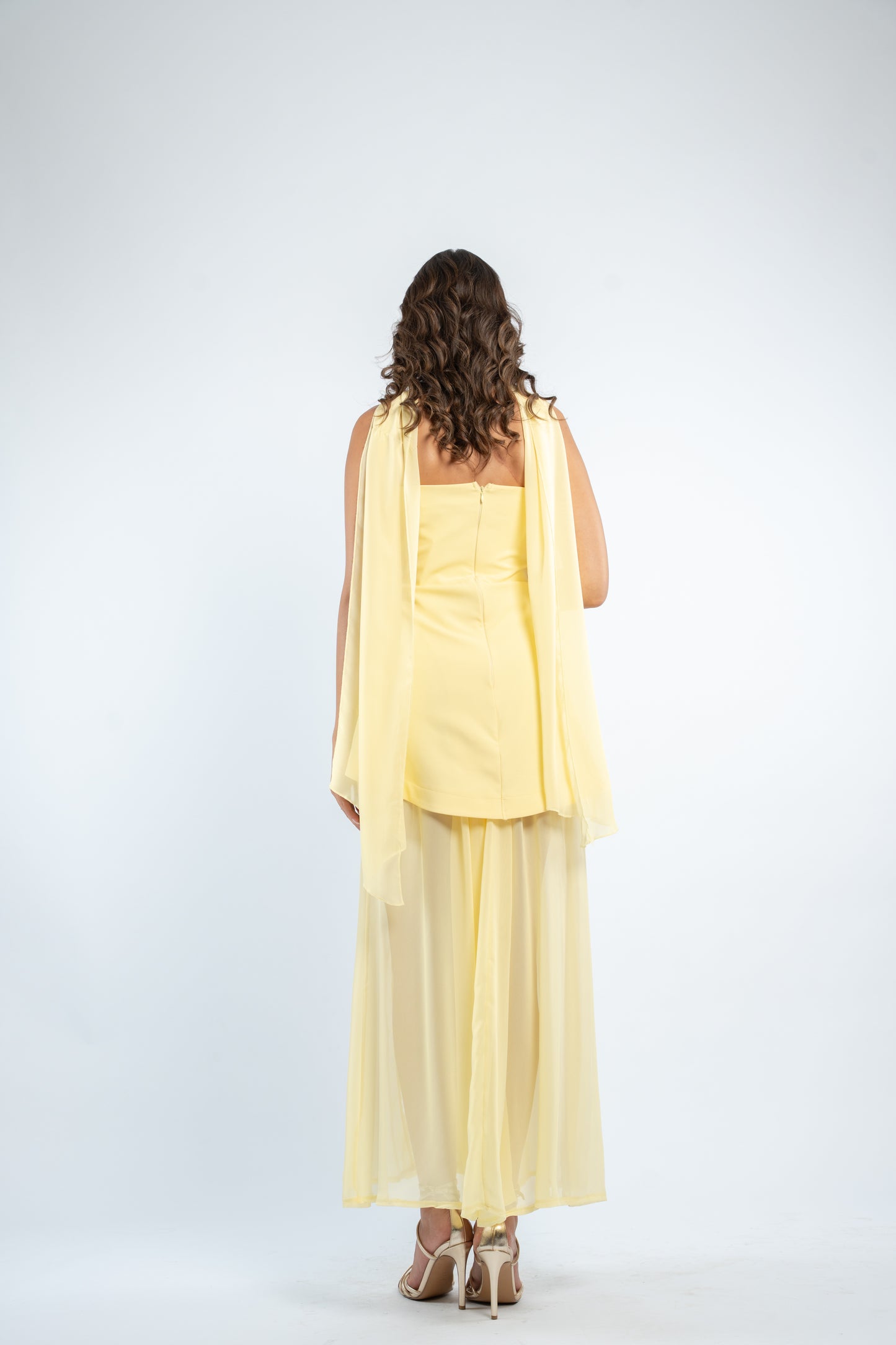 Scarf neck dress