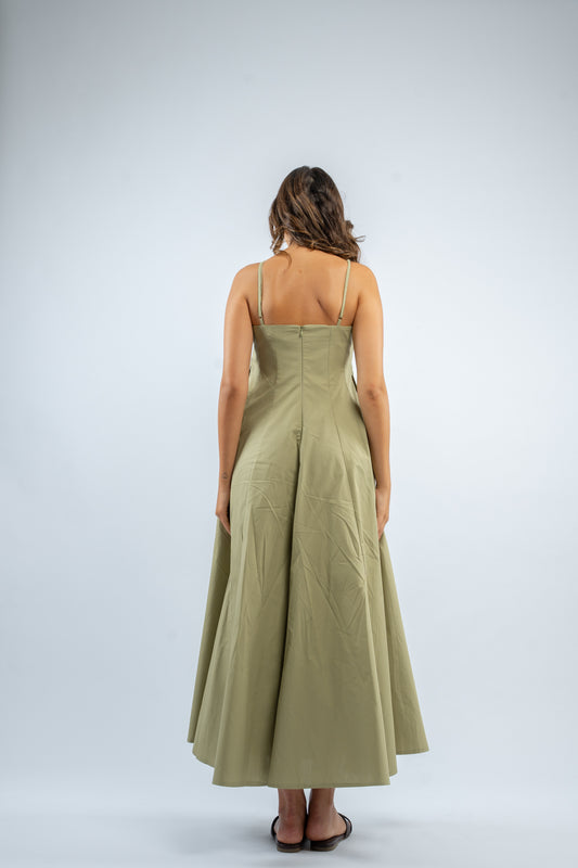 Bustier maxi dress