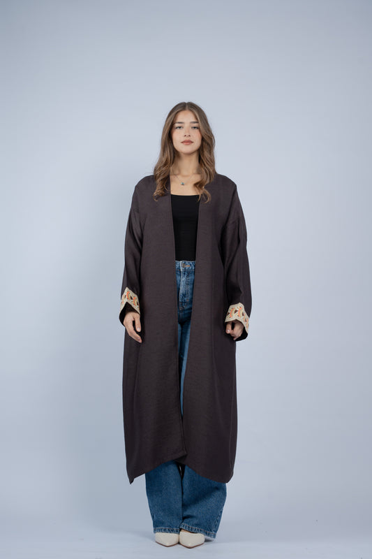 Geometric Trim Abaya