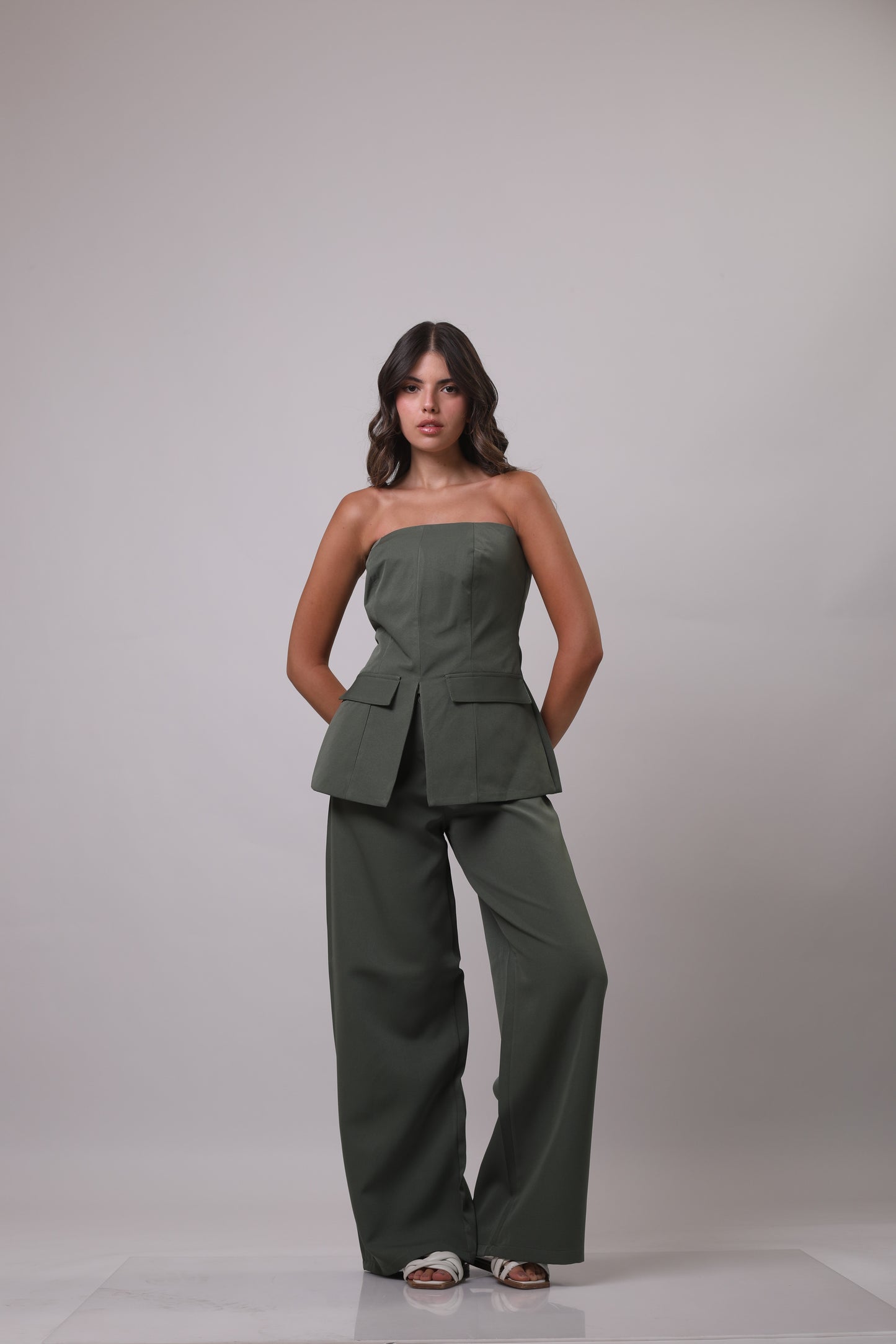 Crepe tunic set