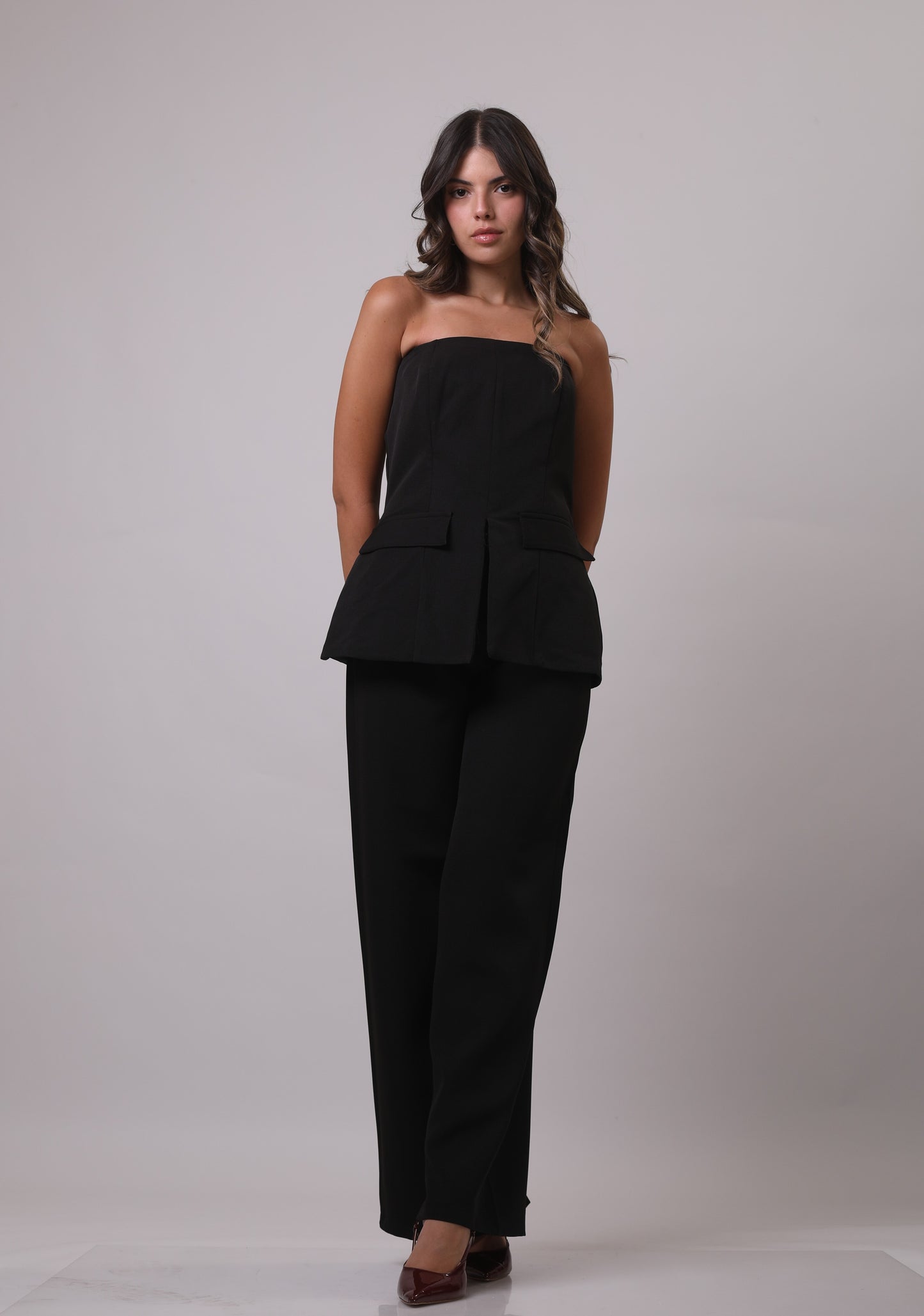 Crepe tunic set