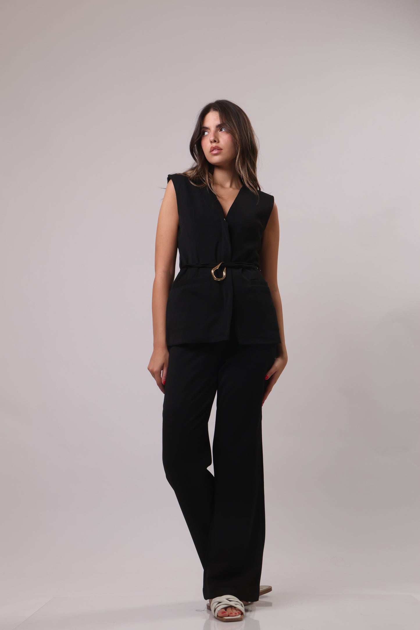 Belted waistcoat set