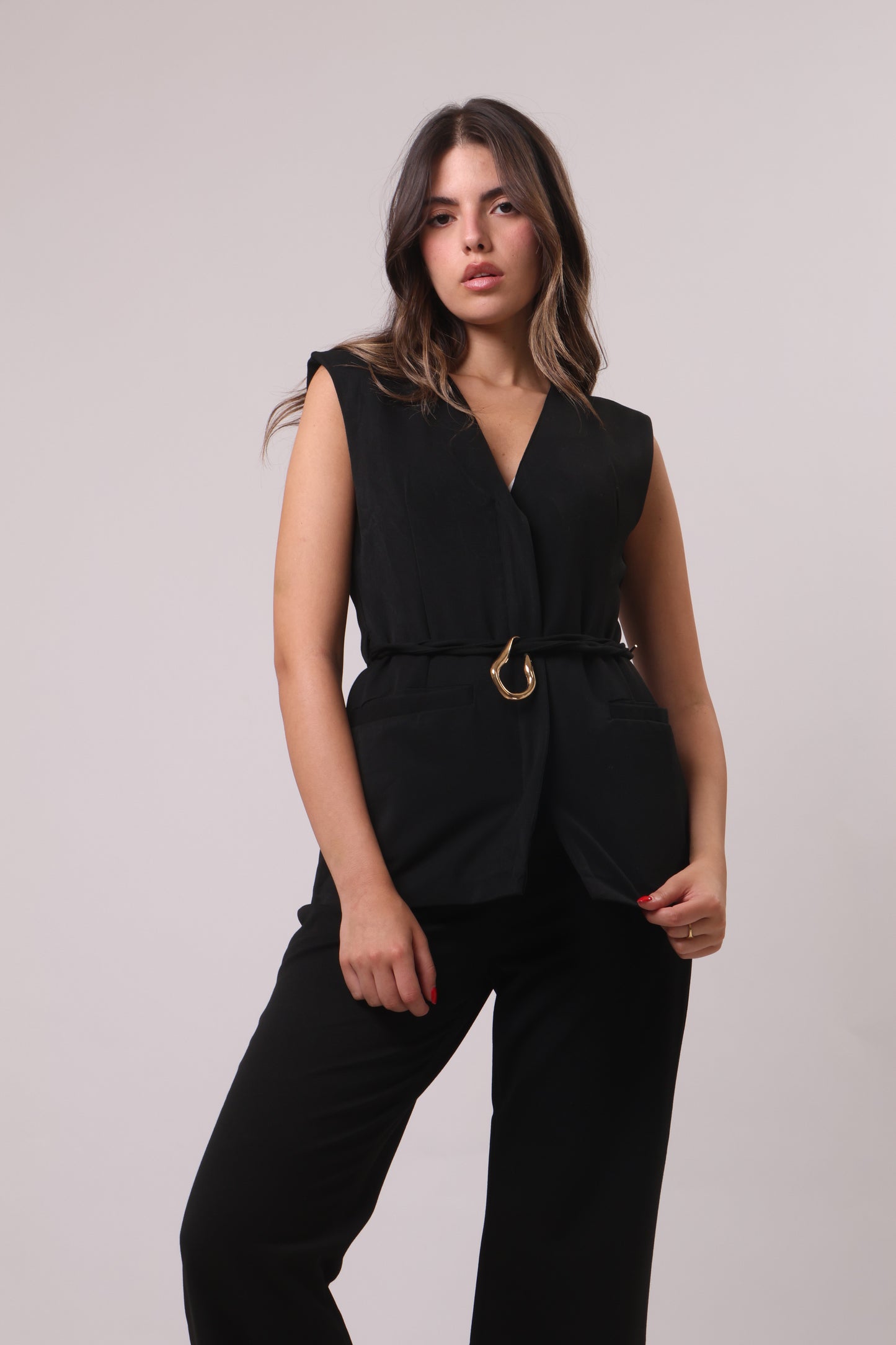 Belted waistcoat set