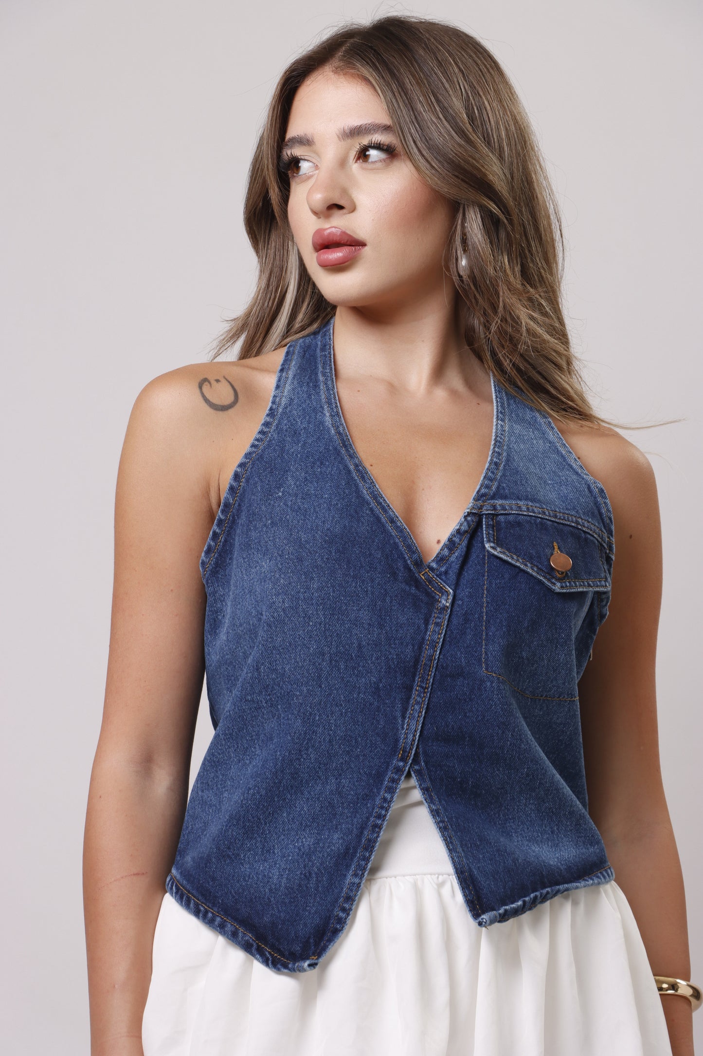 Denim vest