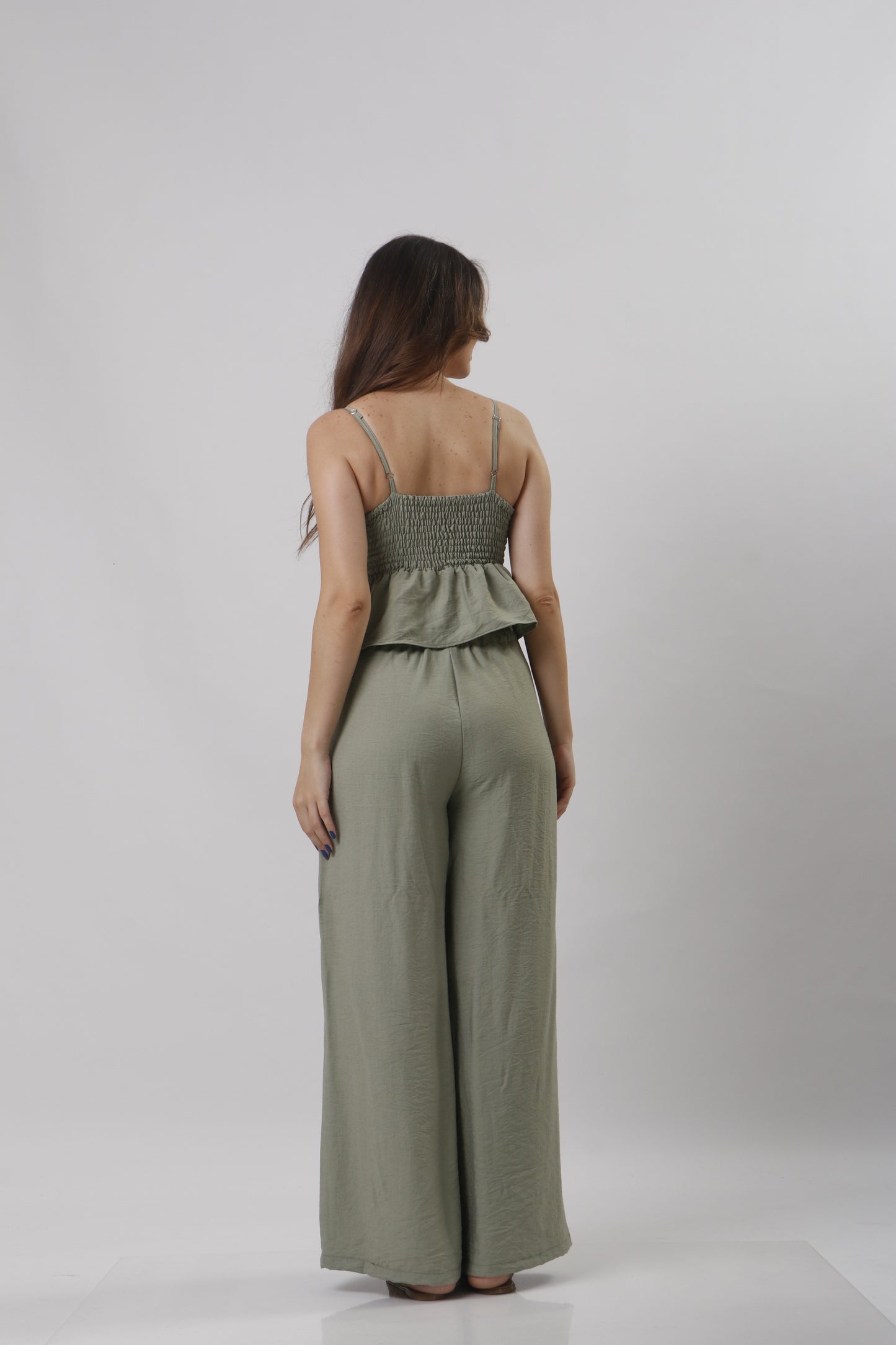 Peplum linen set