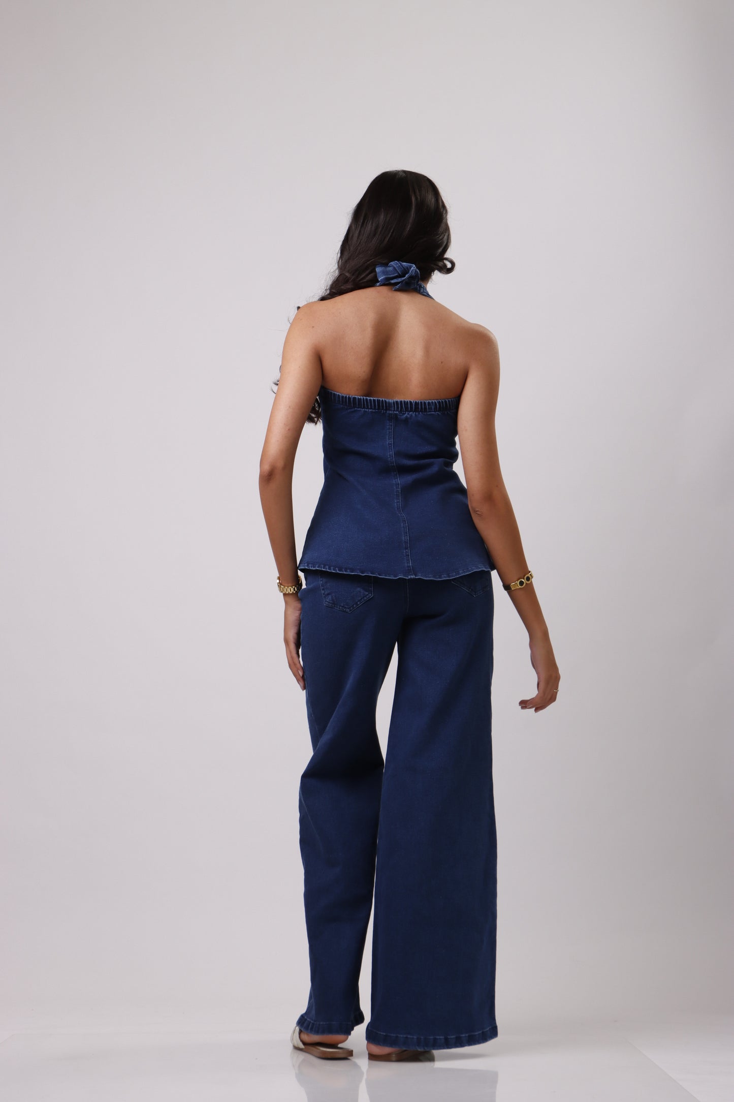 Denim co-ord vest set