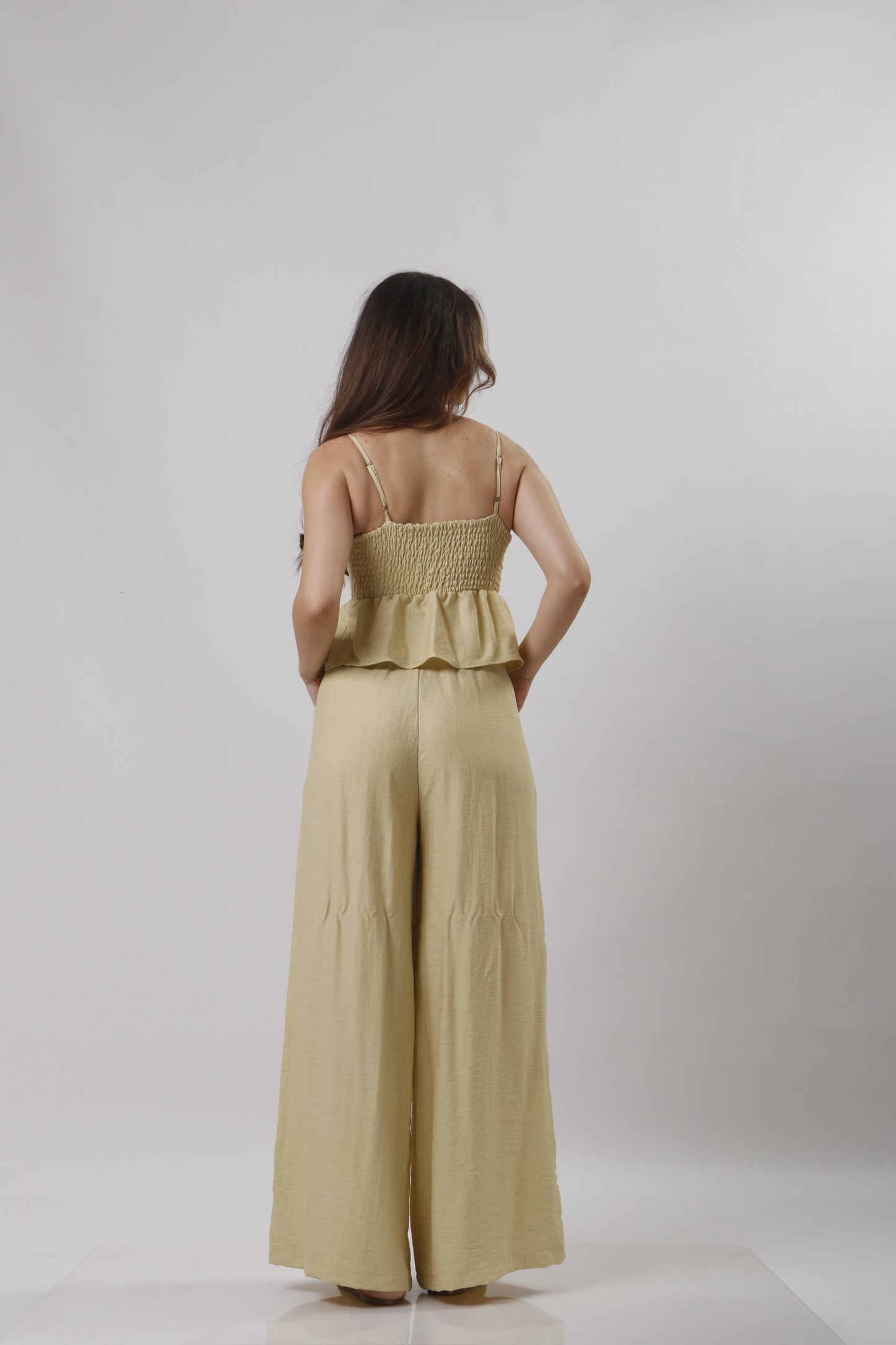 Peplum linen set