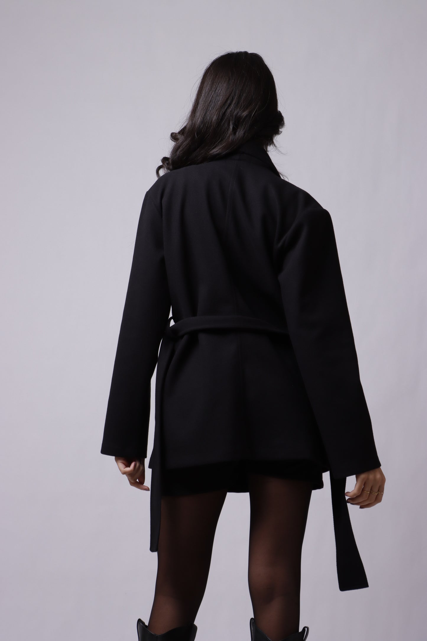 Short belted moscow jacket
