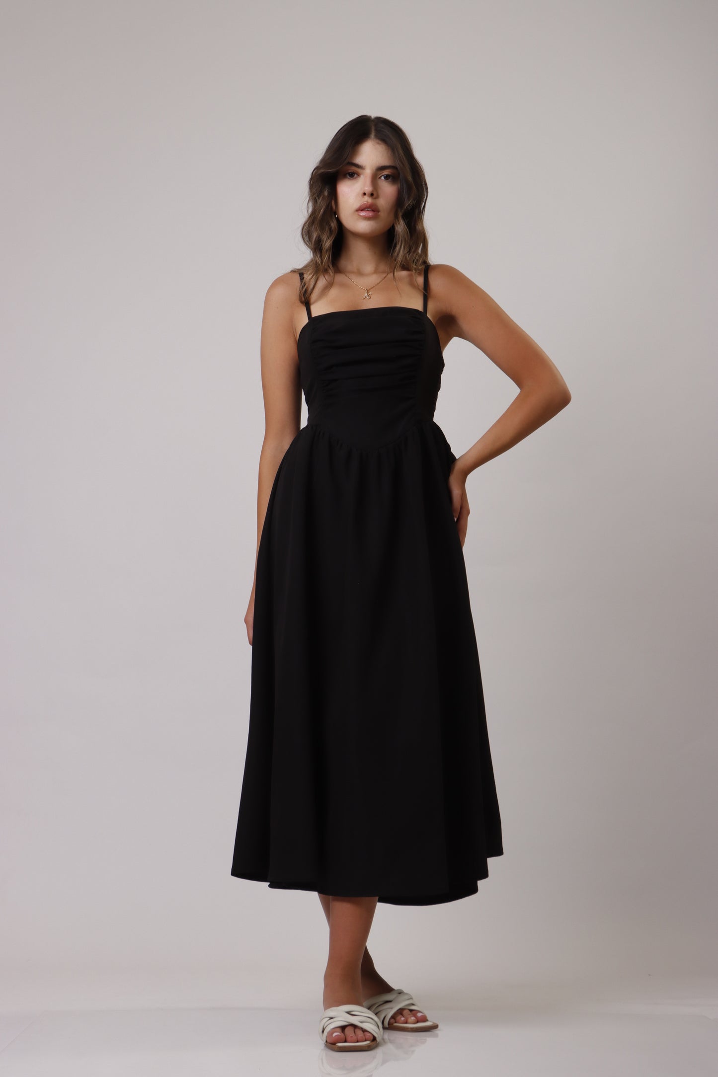 Flowy midi dress