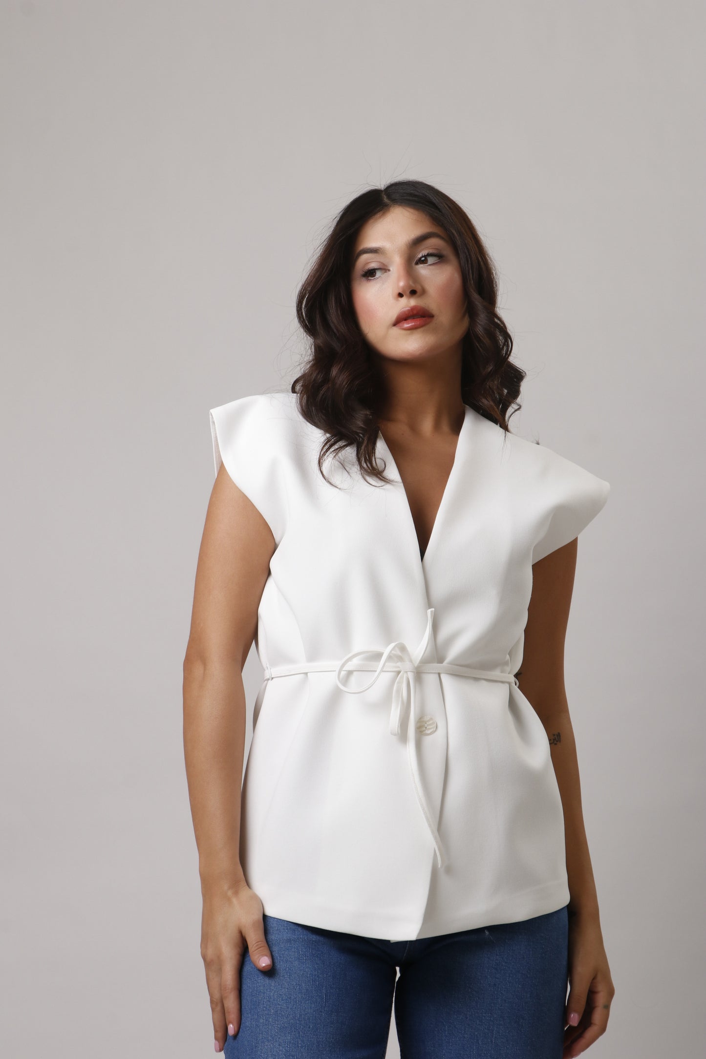 Vest with belt