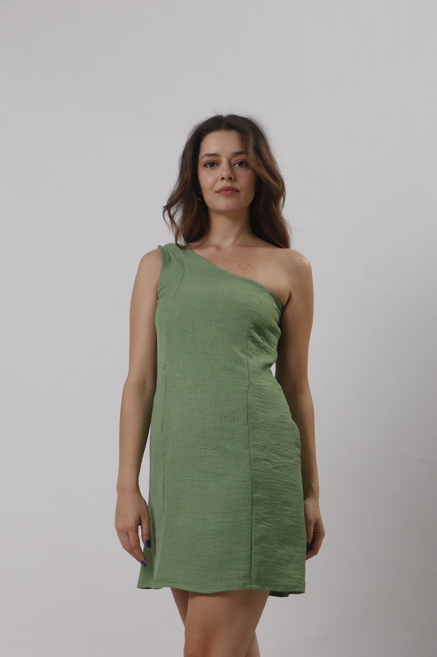 Mini one shoulder dress