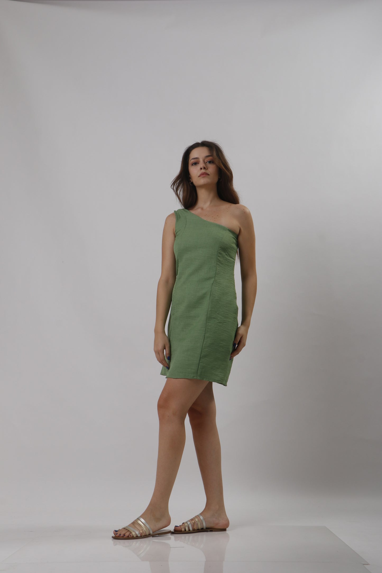 Mini one shoulder dress