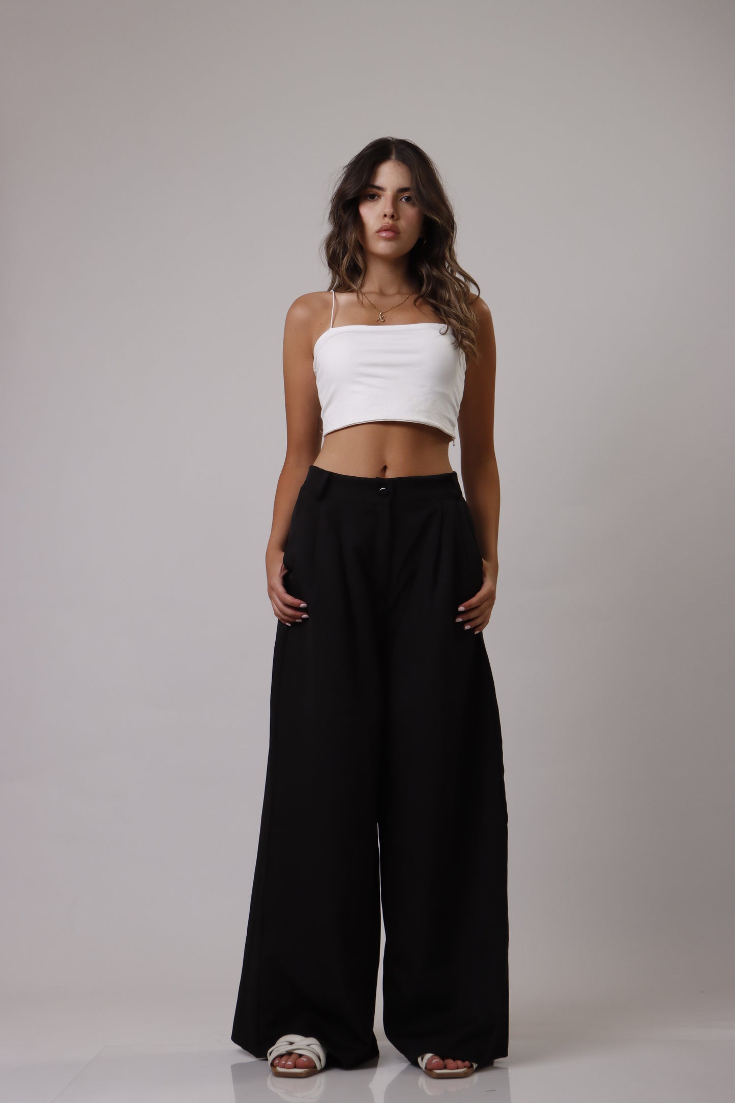 Palazzo wide leg trousers
