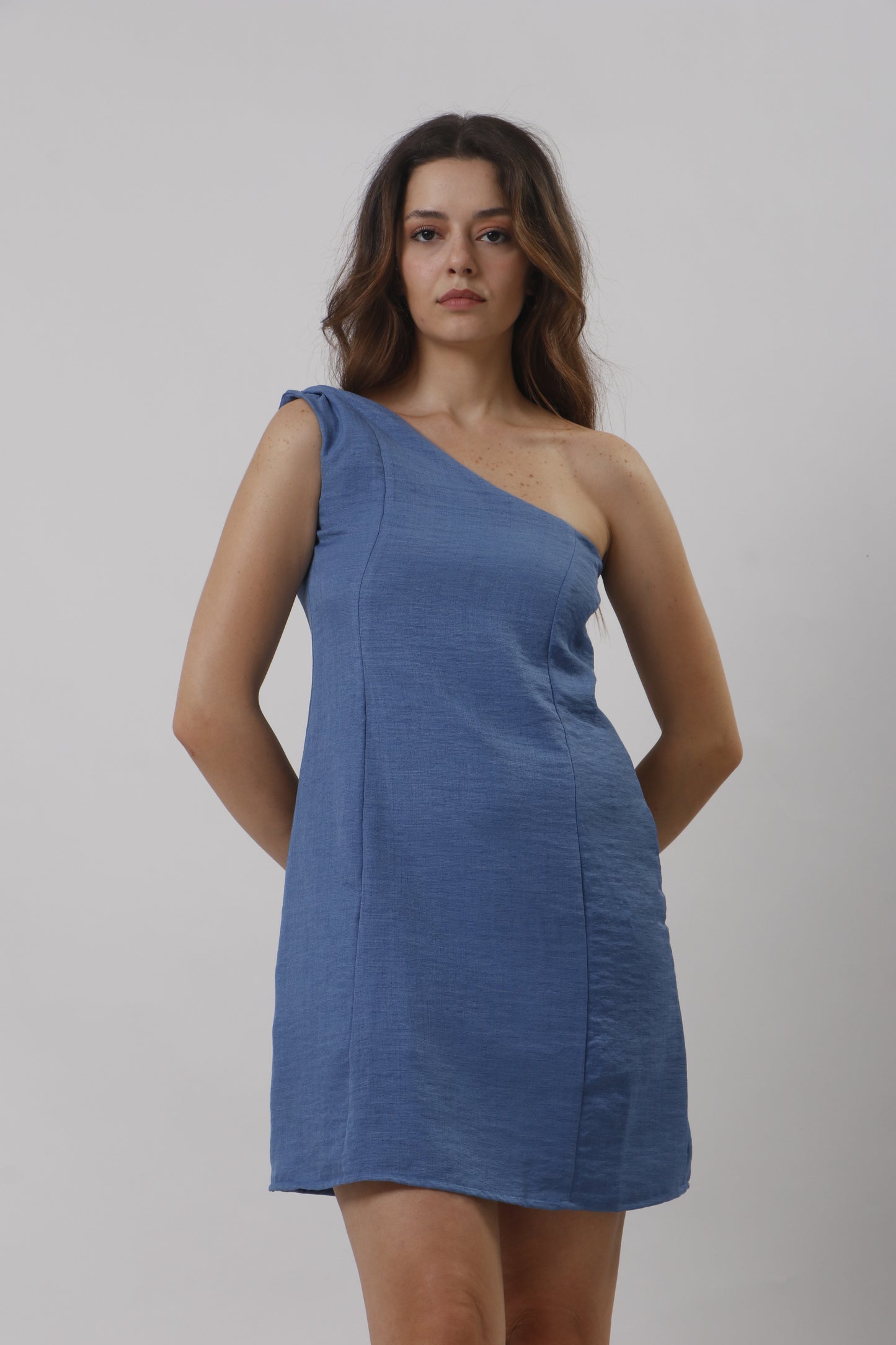 Mini one shoulder dress