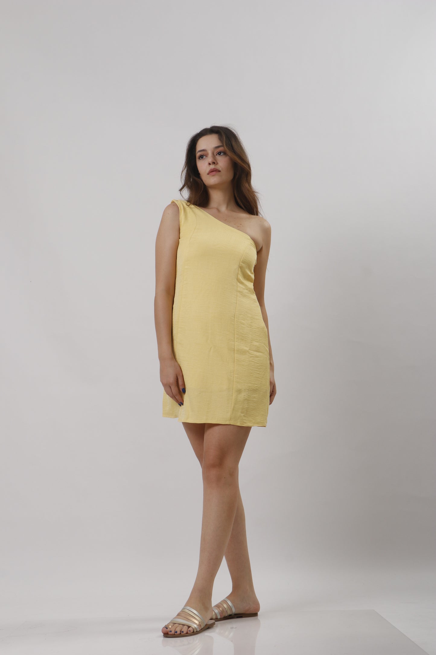 Mini one shoulder dress