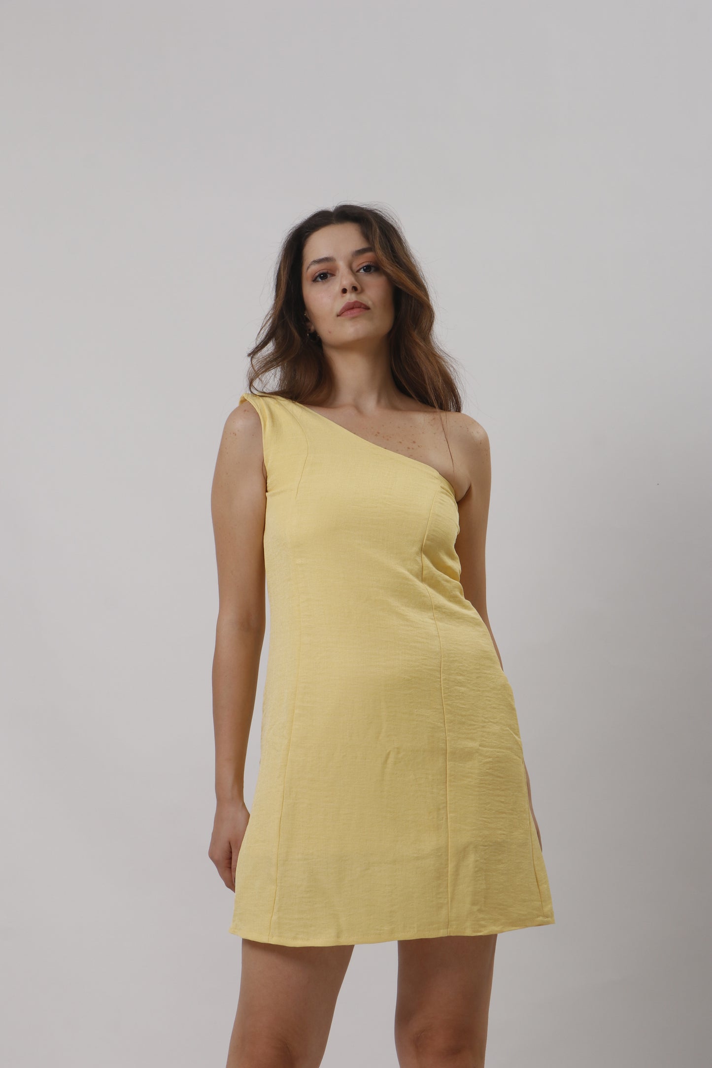 Mini one shoulder dress