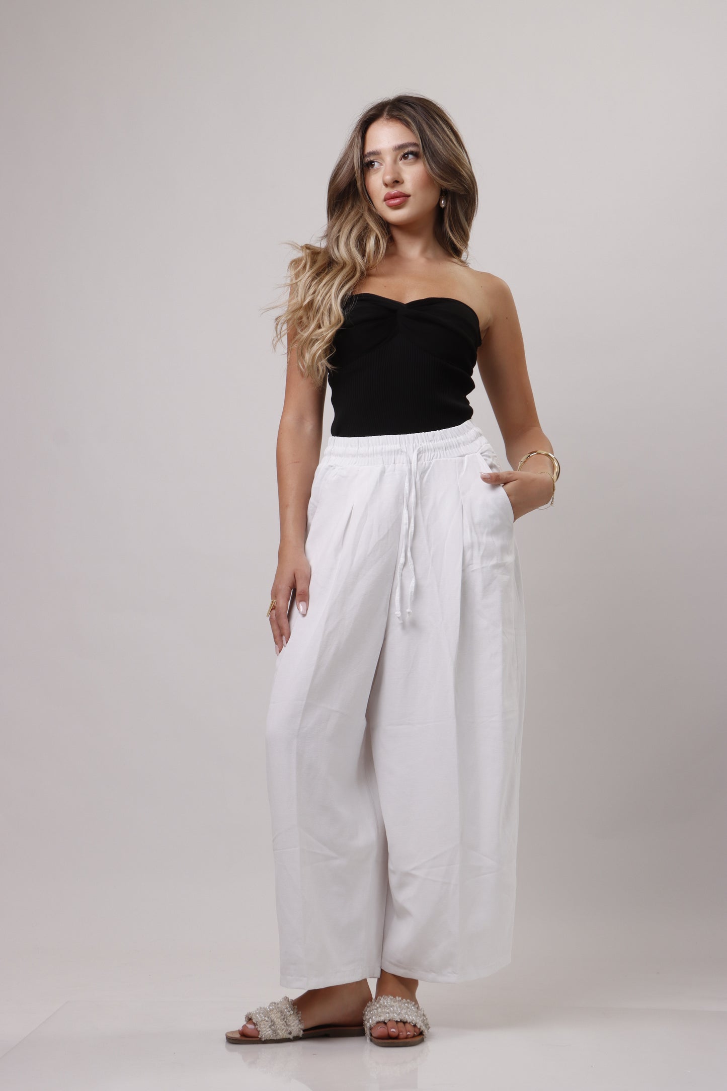 Barrel Linen Pant