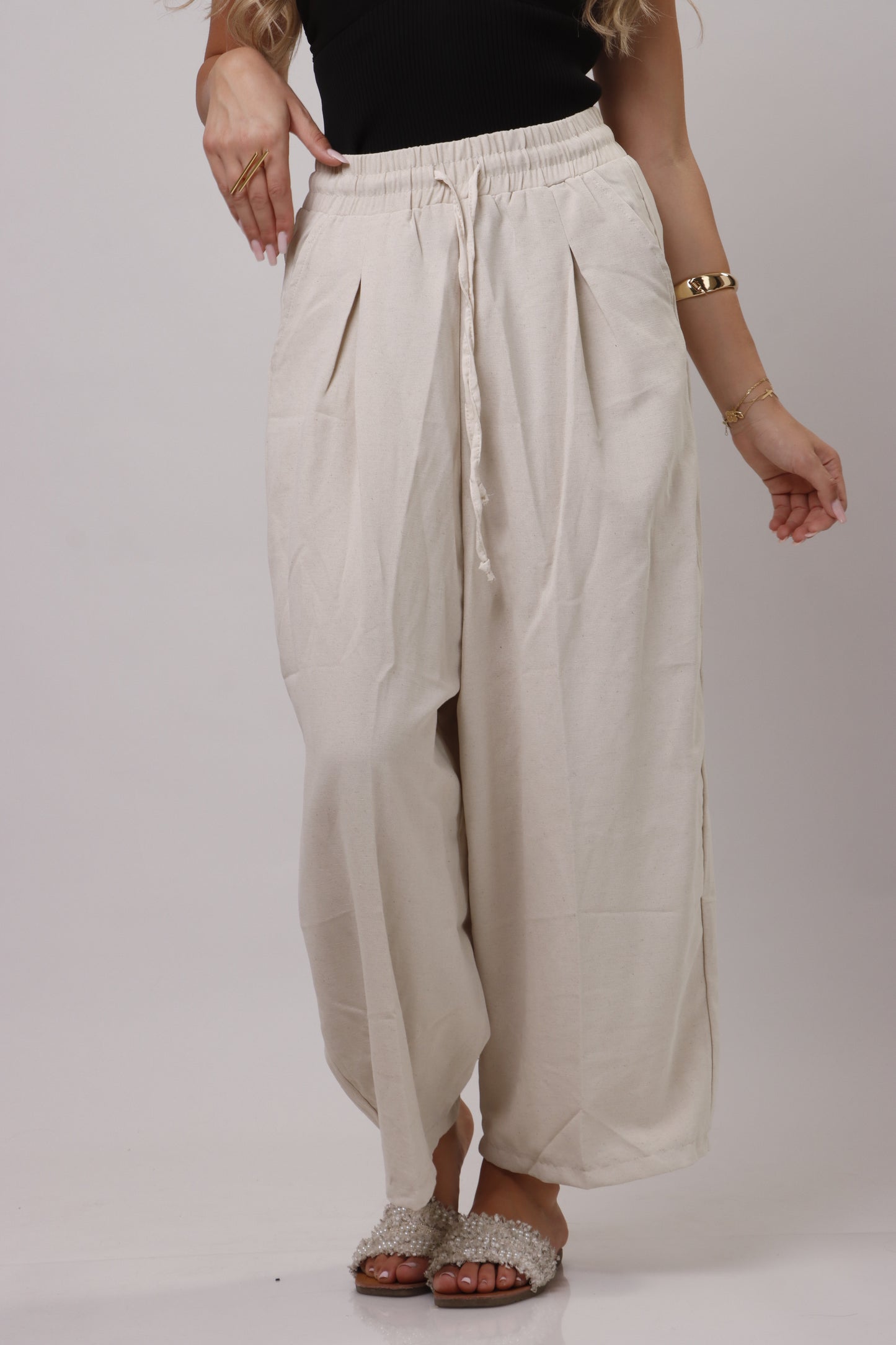Barrel Linen Pant