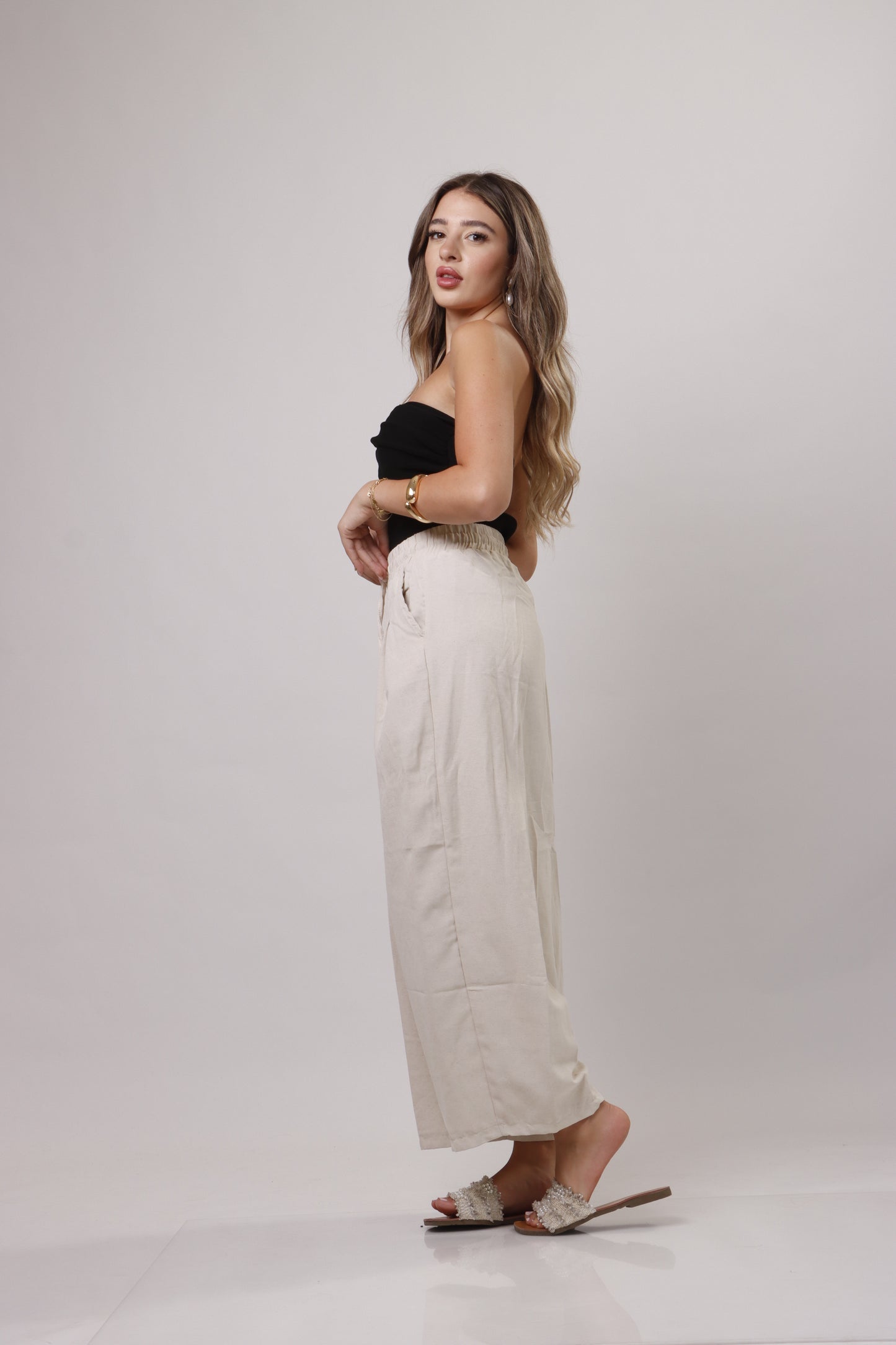 Barrel Linen Pant