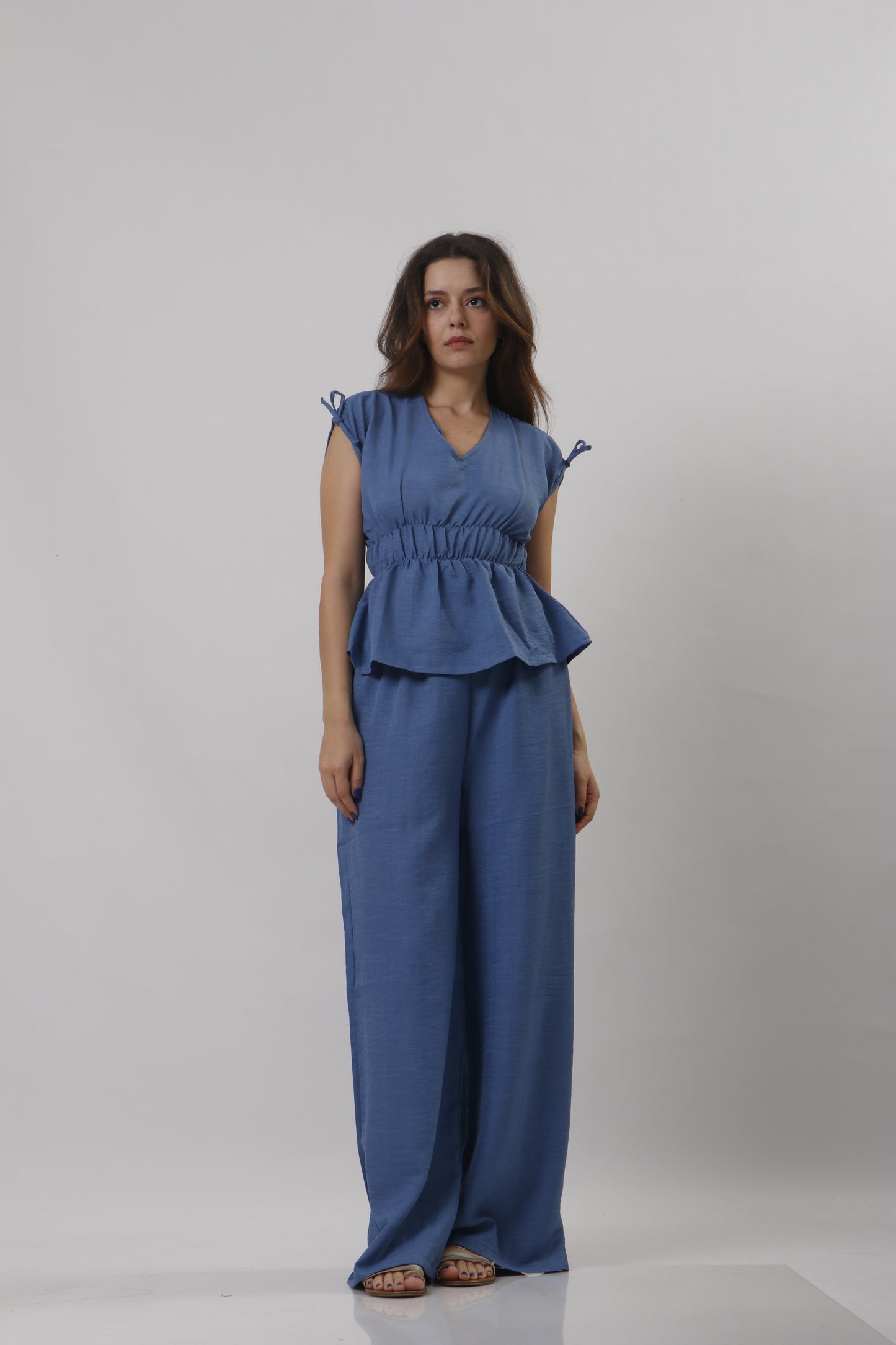 Waist fit linen set