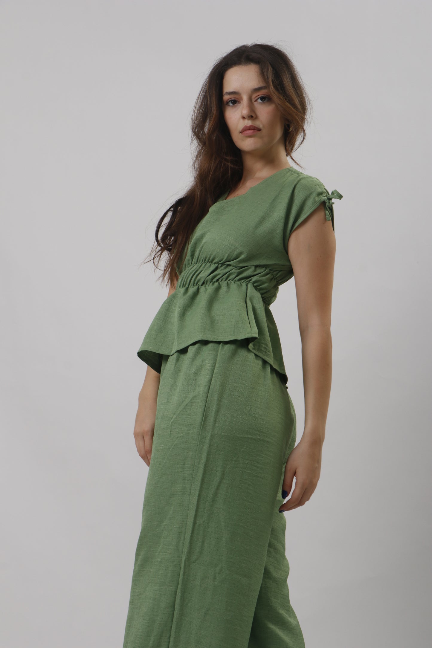 Waist fit linen set
