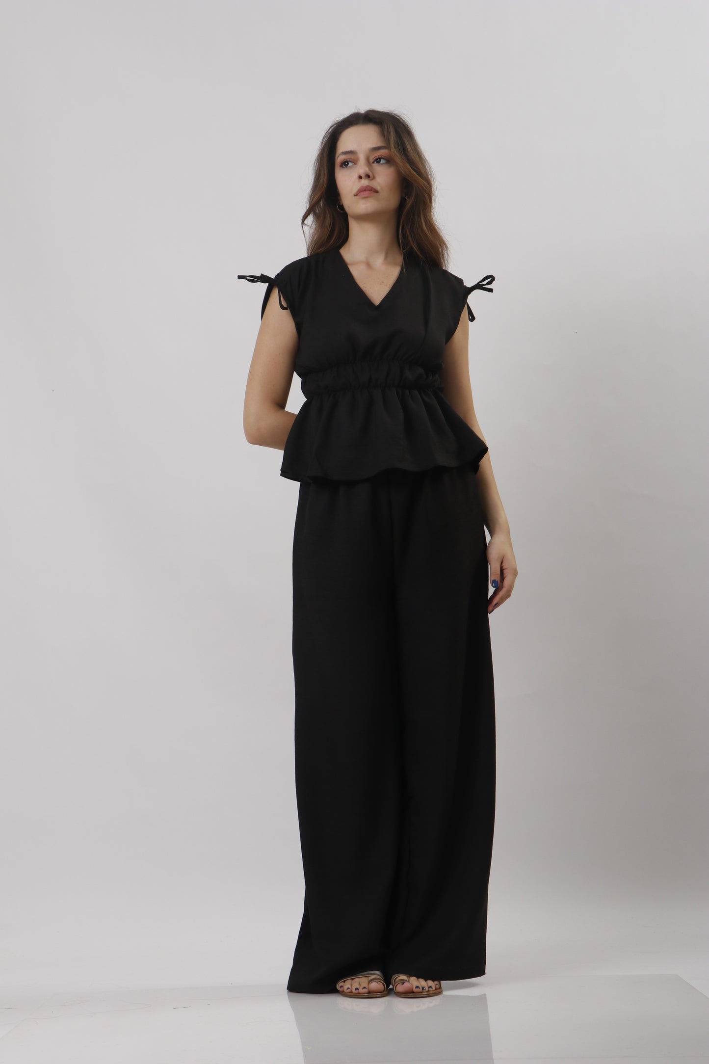 Waist fit linen set