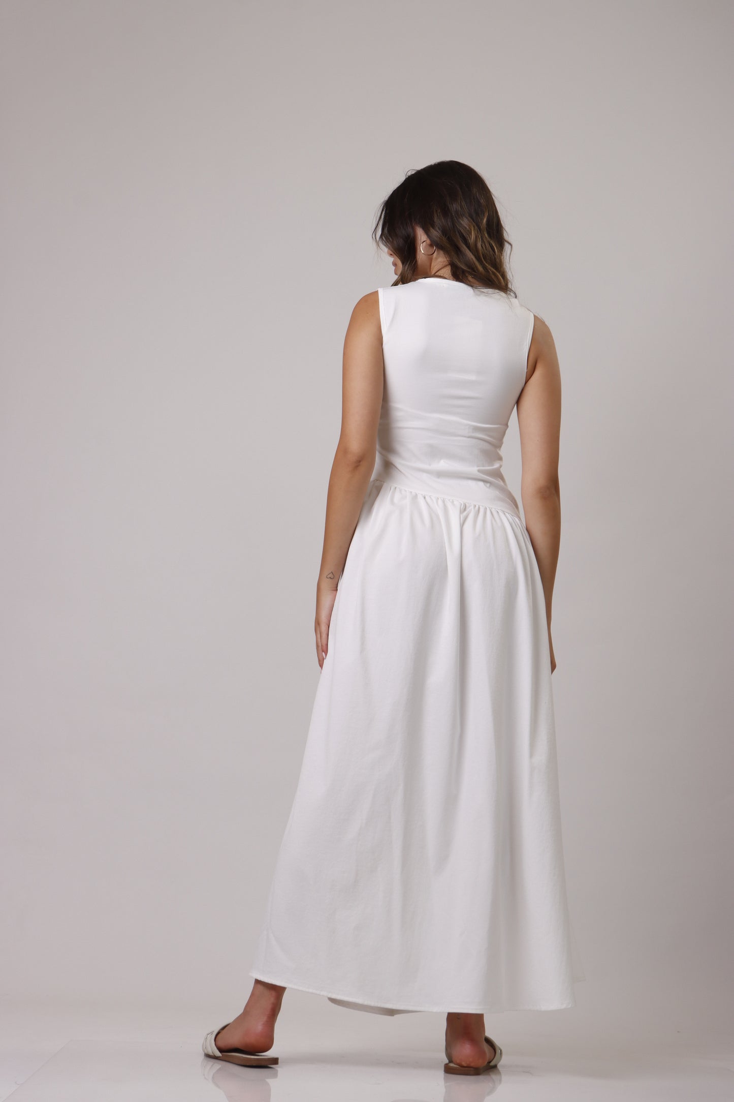 Asymmetric length dress
