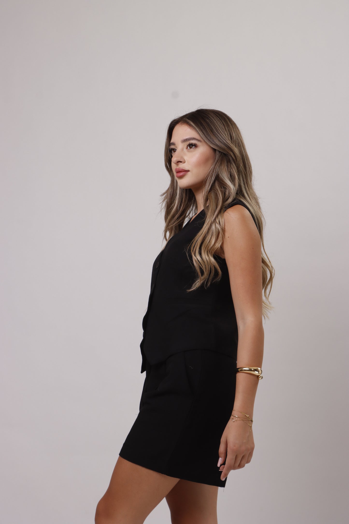 Vest Linen short set