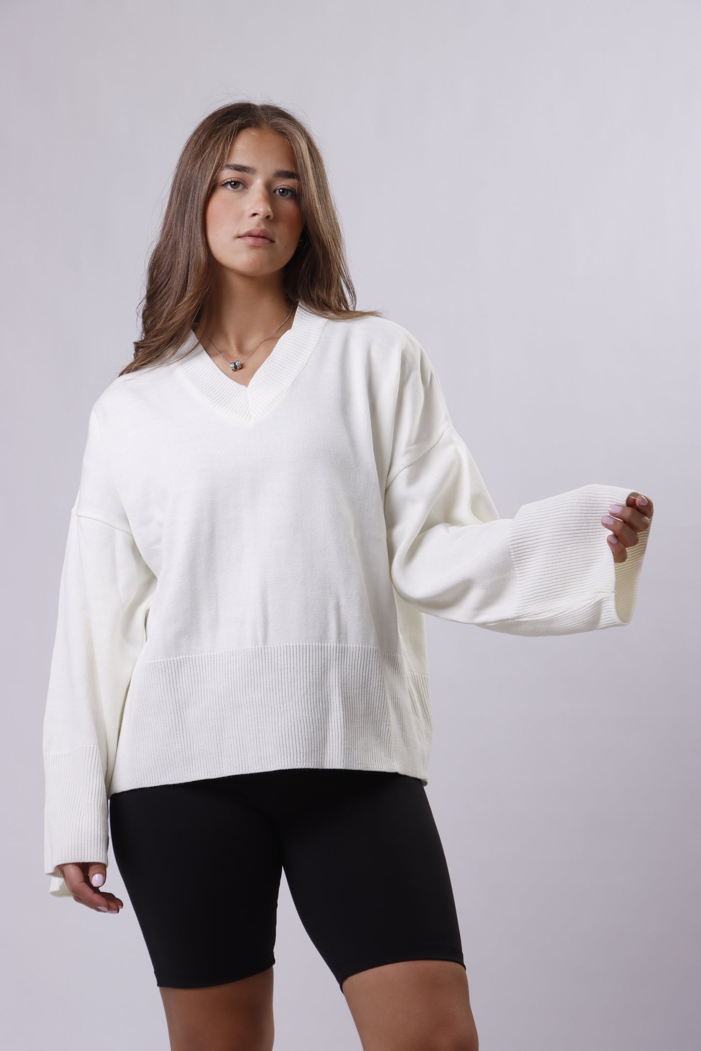 Oversized V-Neck Sweater