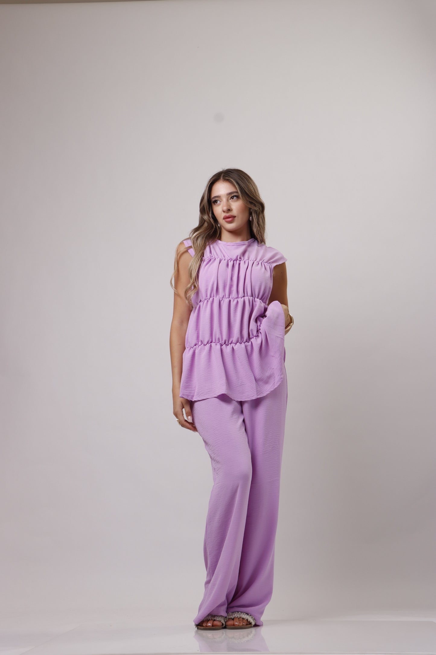 Layered blouse set