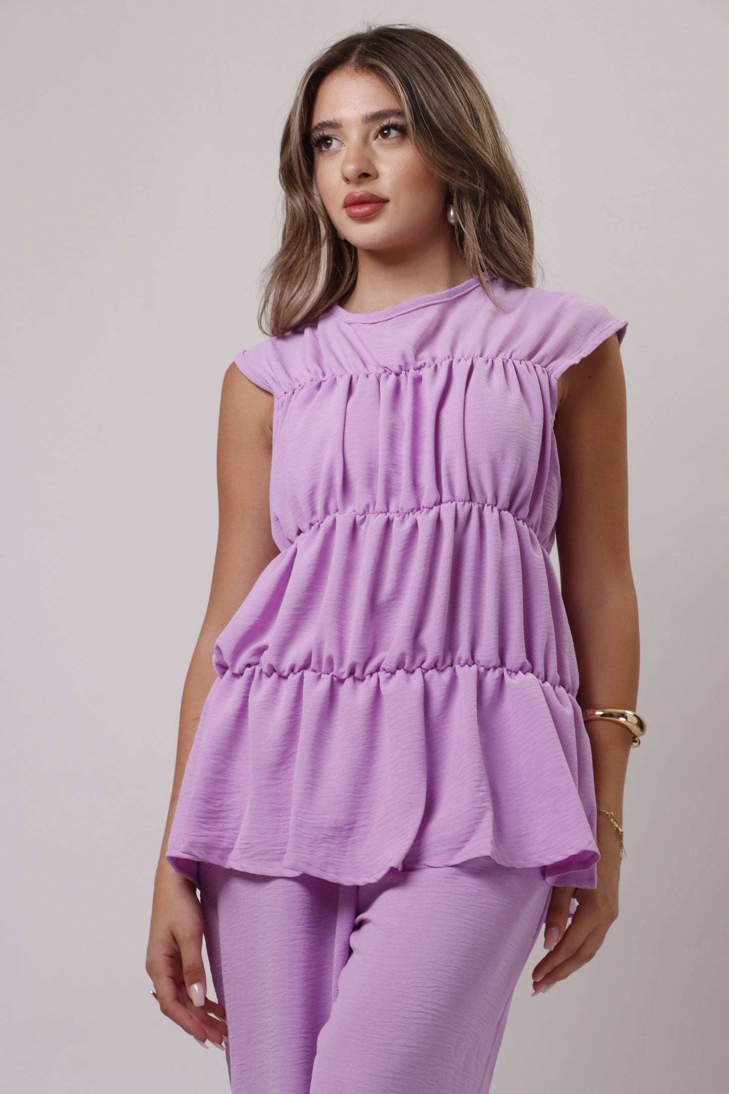 Layered blouse set
